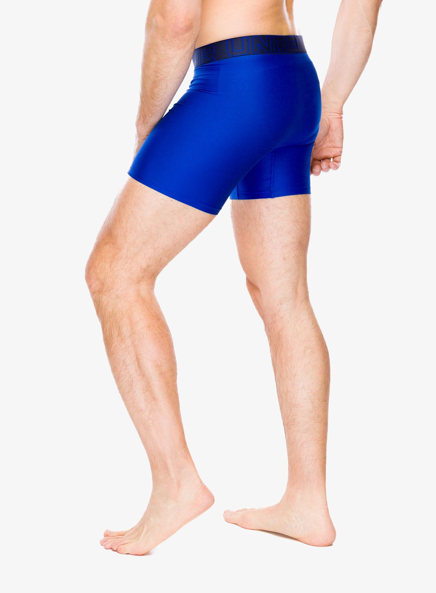 Boksarice Under Armour Performance Tech 6 in 3-Pack Boxerjock - royal/steel full heather