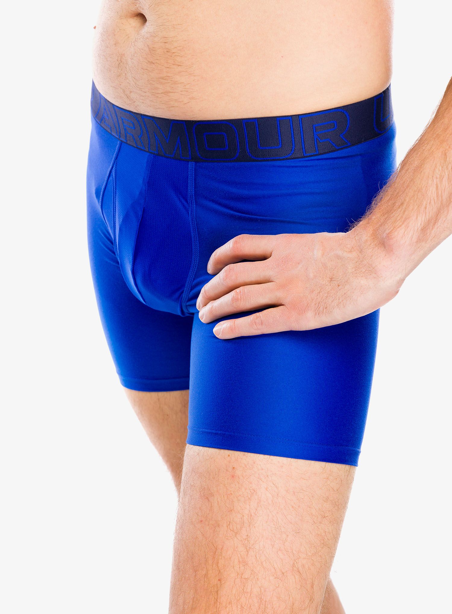 Boksarice Under Armour Performance Tech 6 in 3-Pack Boxerjock - royal/steel full heather