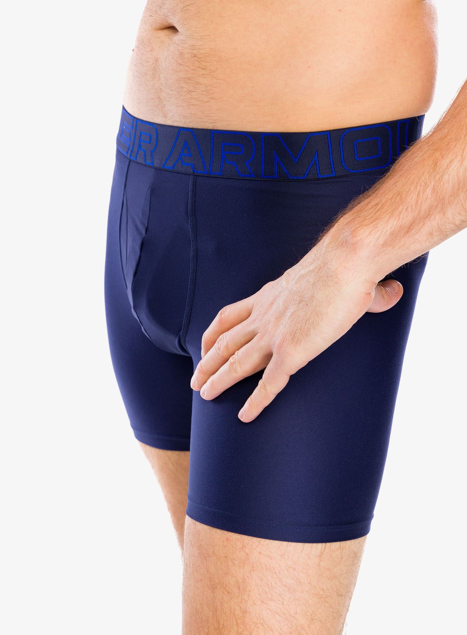 Boksarice Under Armour Performance Tech 6 in 3-Pack Boxerjock - royal/steel full heather