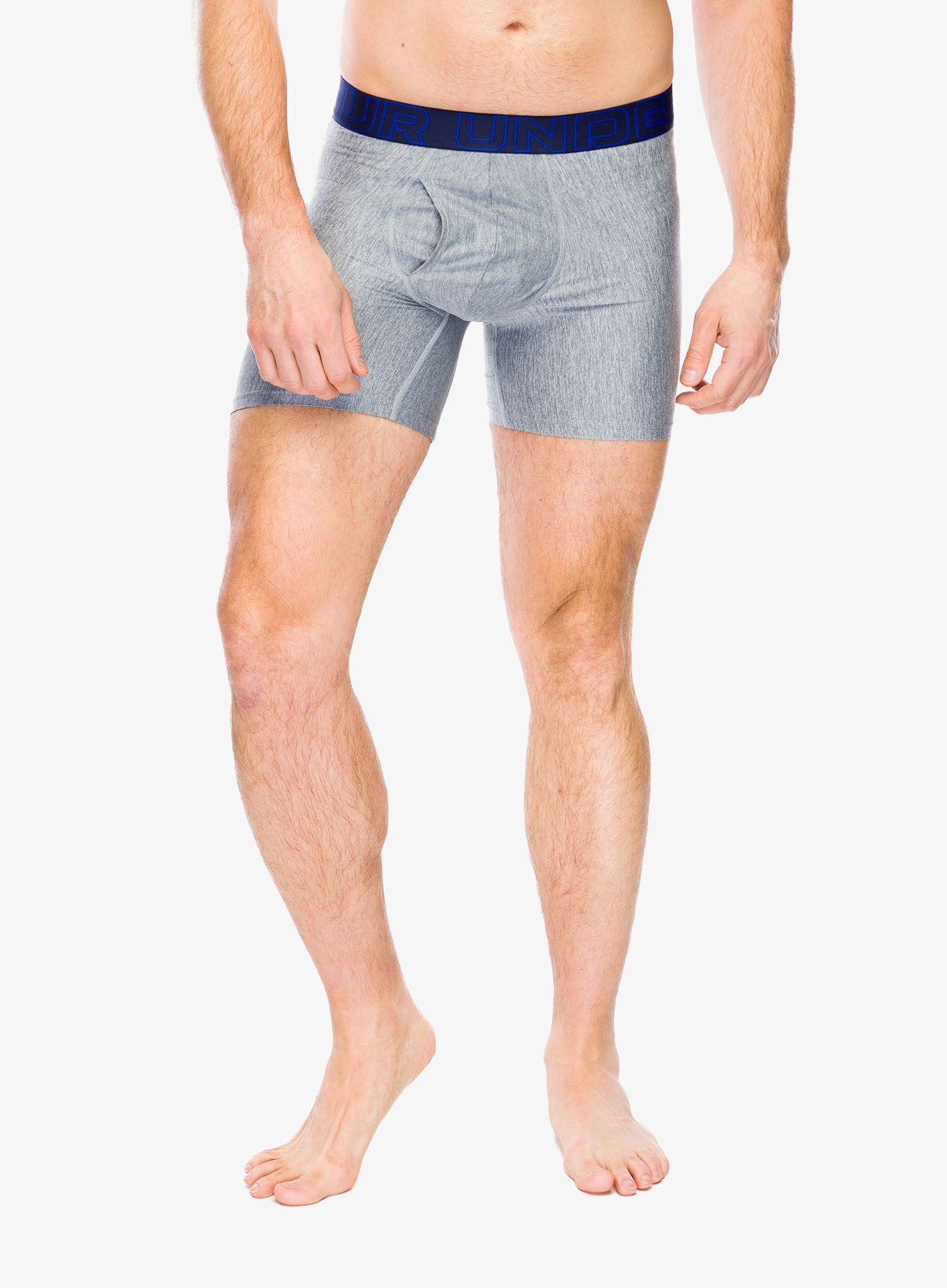 Boksarice Under Armour Performance Tech 6 in 3-Pack Boxerjock - royal/steel full heather