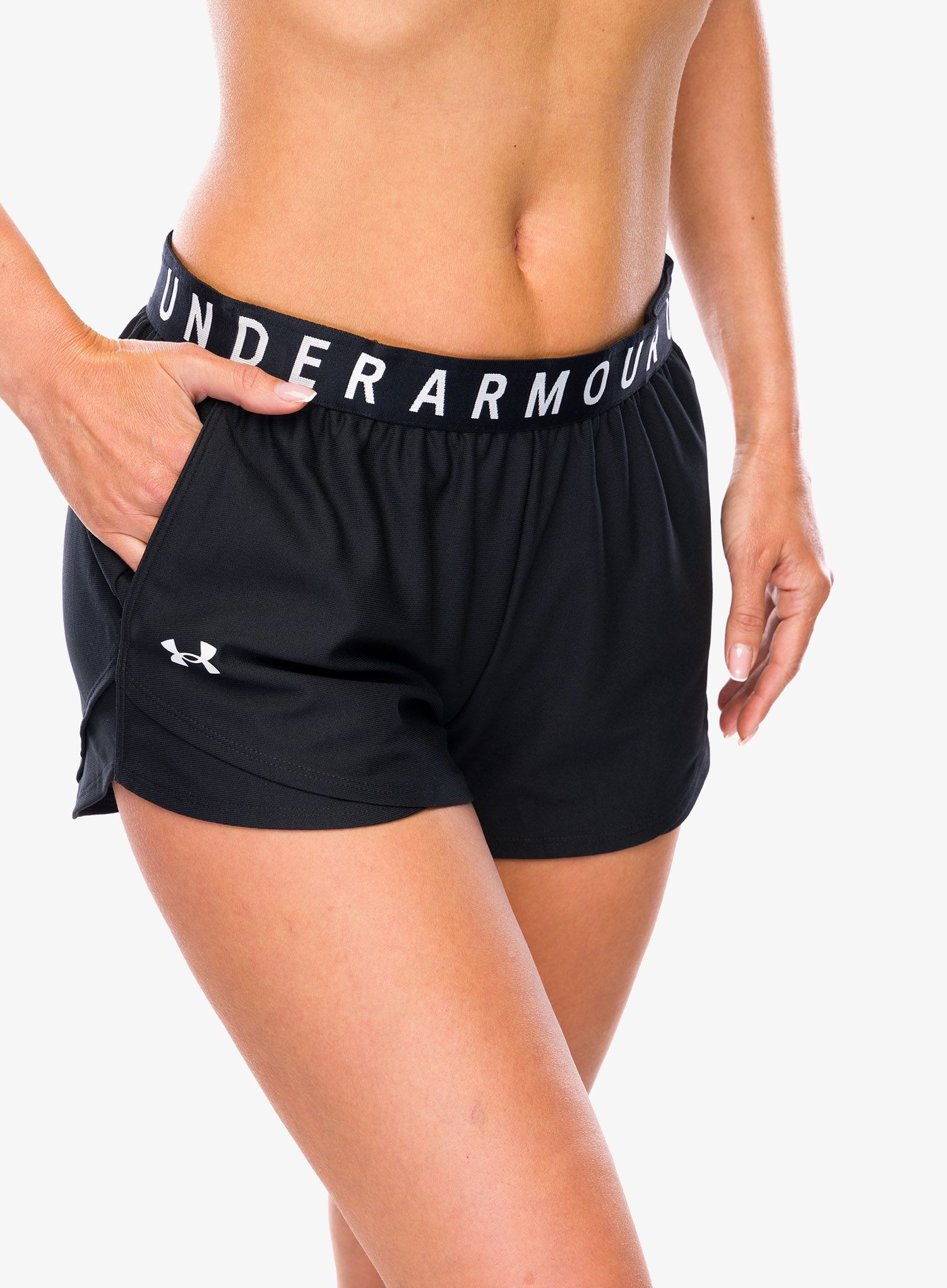 Ženske kratke hlače Under Armour Play Up Shorts 3.0 - black/black/white