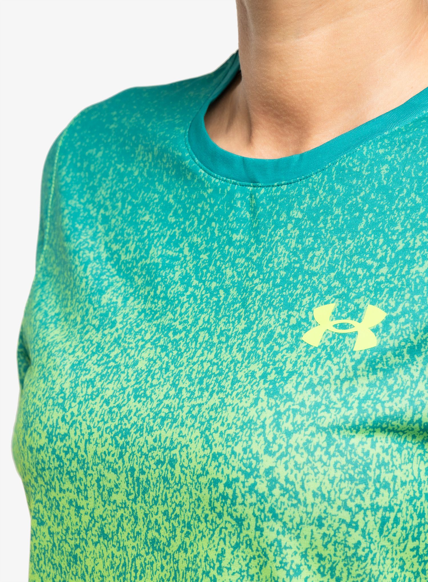 Ženska tekaška majica Under Armour Pro Elite SS - coastal teal/lime surge