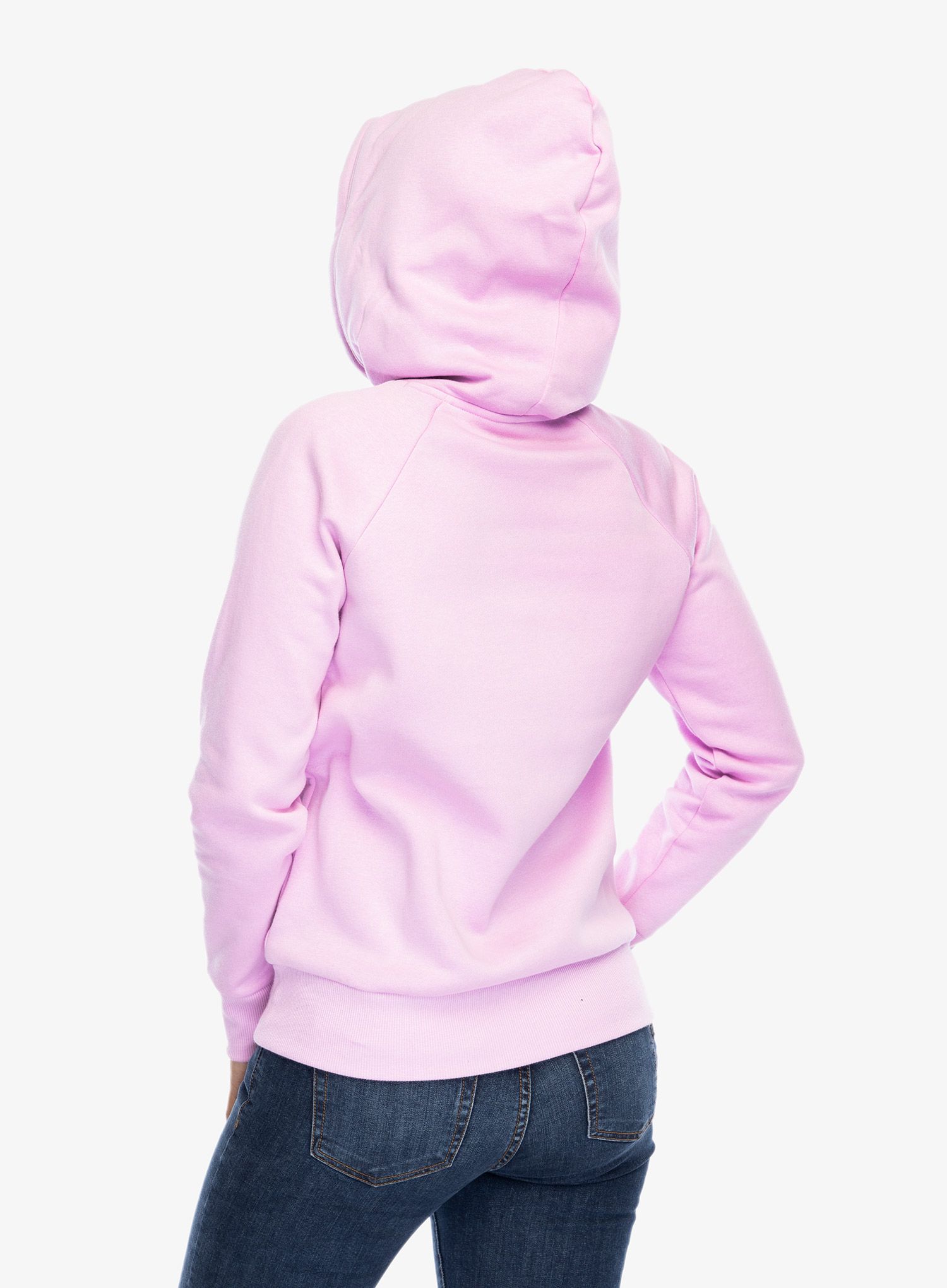 Ženska jopica Under Armour Rival Fleece Big Logo Hoody - stellar pink/white