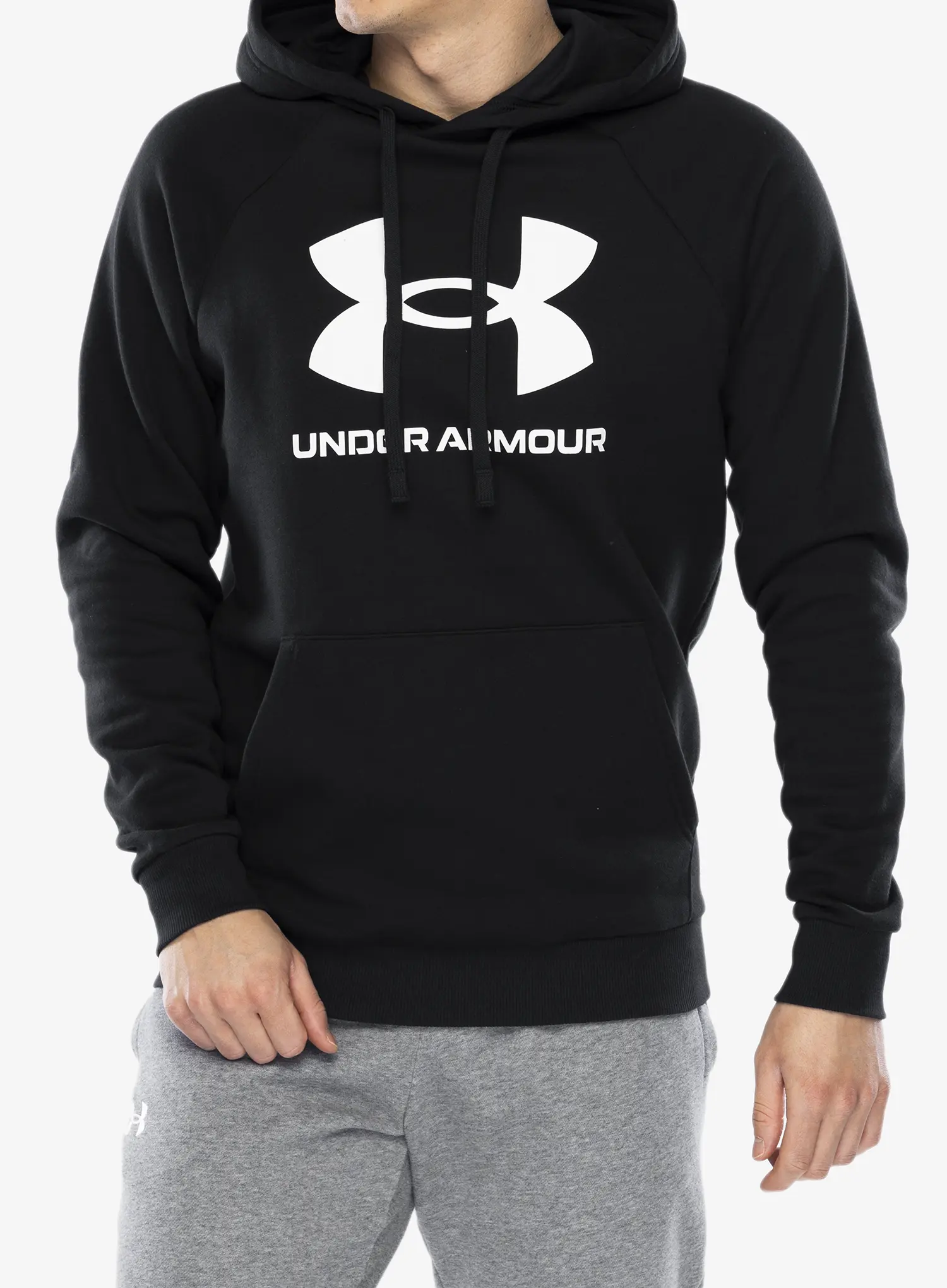 Jopica s kapuco Under Armour Rival Fleece Logo Hoodie - black/white