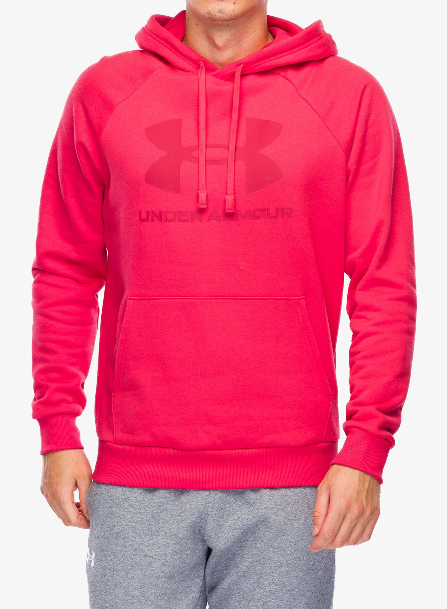 Jopica s kapuco Under Armour Rival Fleece Logo Hoodie - racer red/racer red