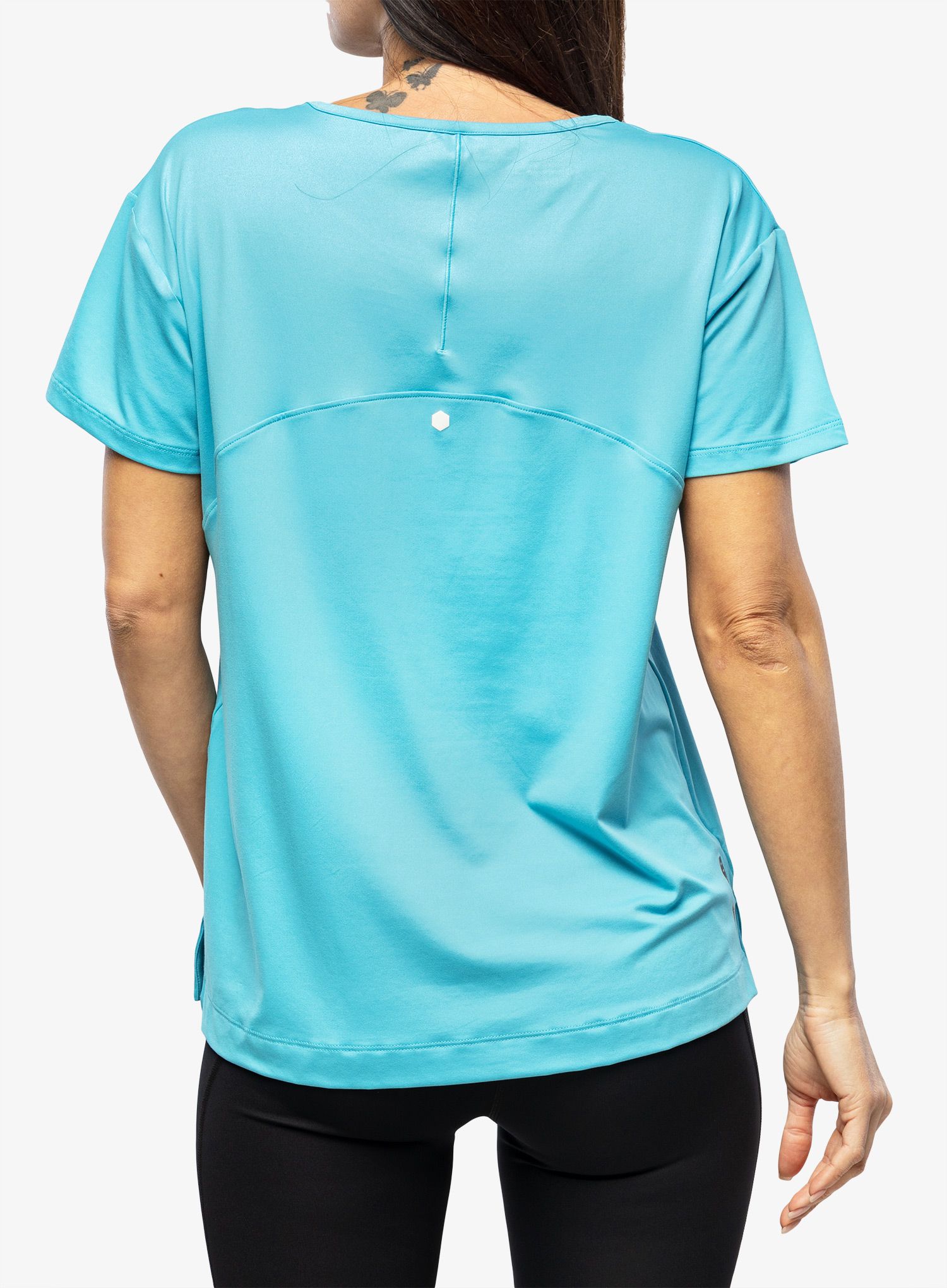 Ženska majica Under Armour Rush Energy Core SS - glacier blue/white