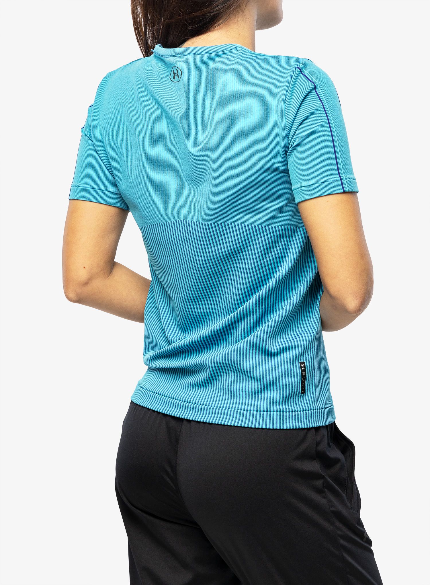 Ženska športna majica Under Armour Rush Seamless SS - glacier blue/sonar blue/irid