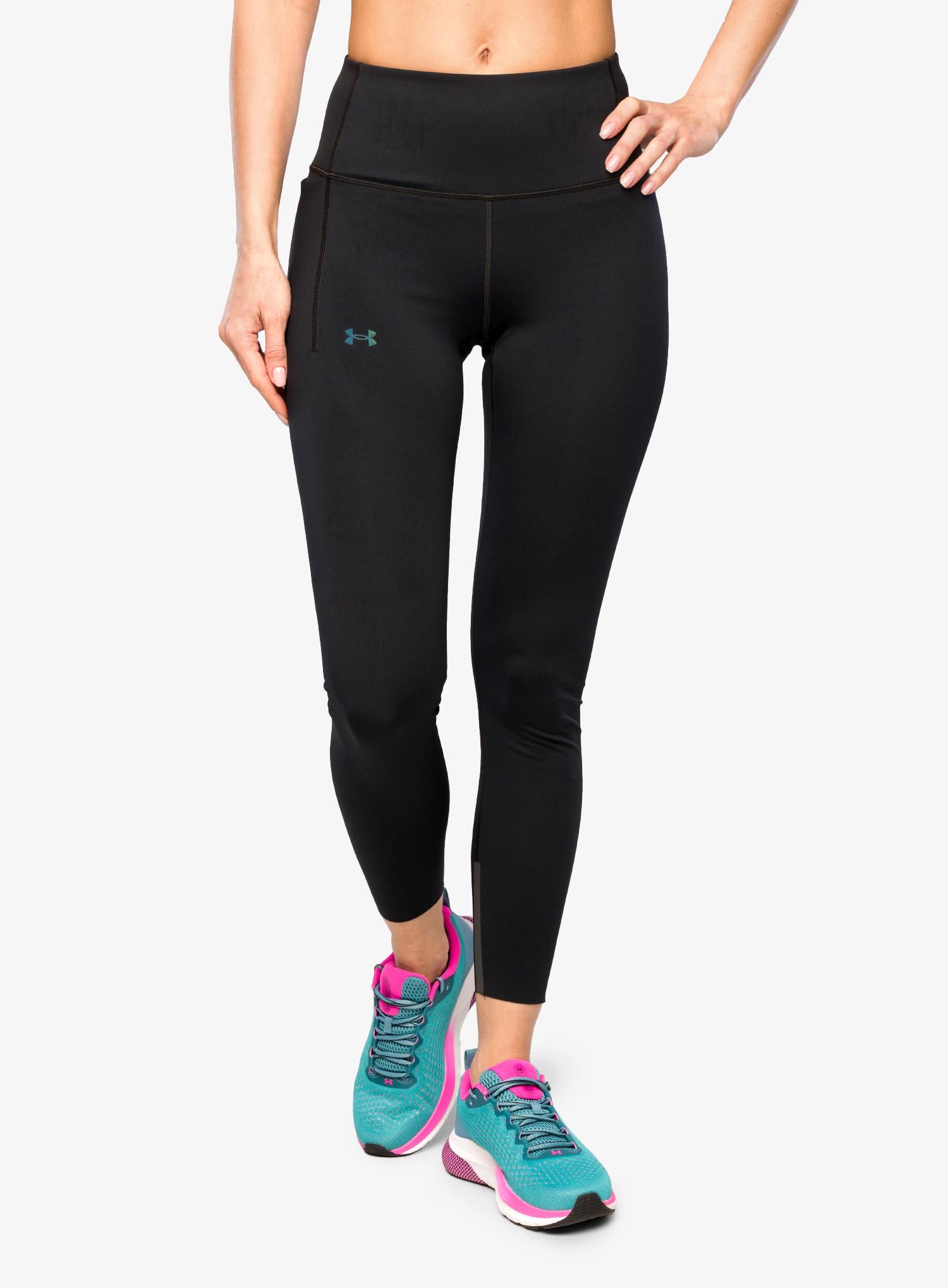 Ženske pajkice Under Armour Rush SmartForm Ankle Leggings - black/iridescent