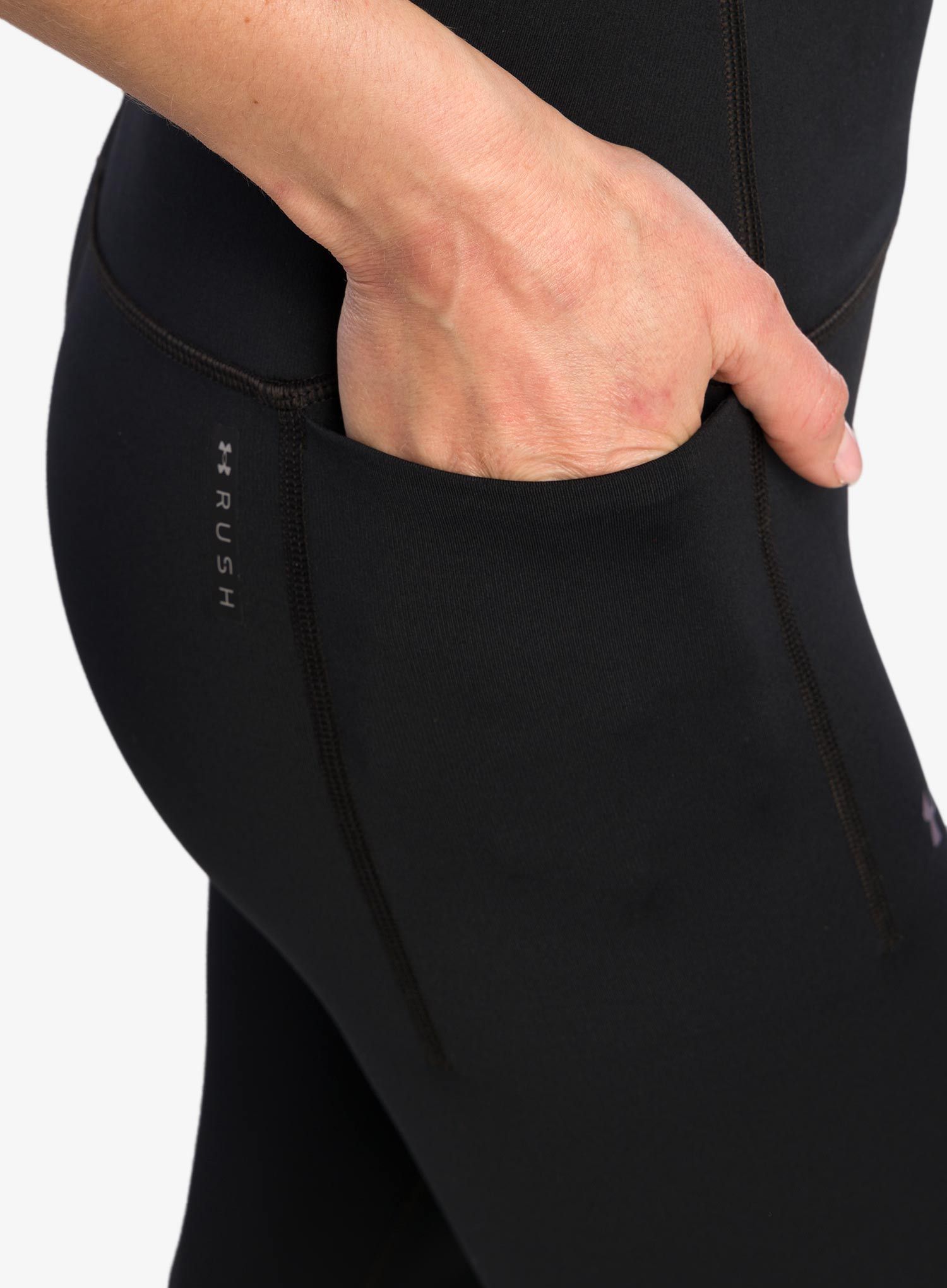 Ženske pajkice Under Armour Rush SmartForm Ankle Leggings - black/iridescent