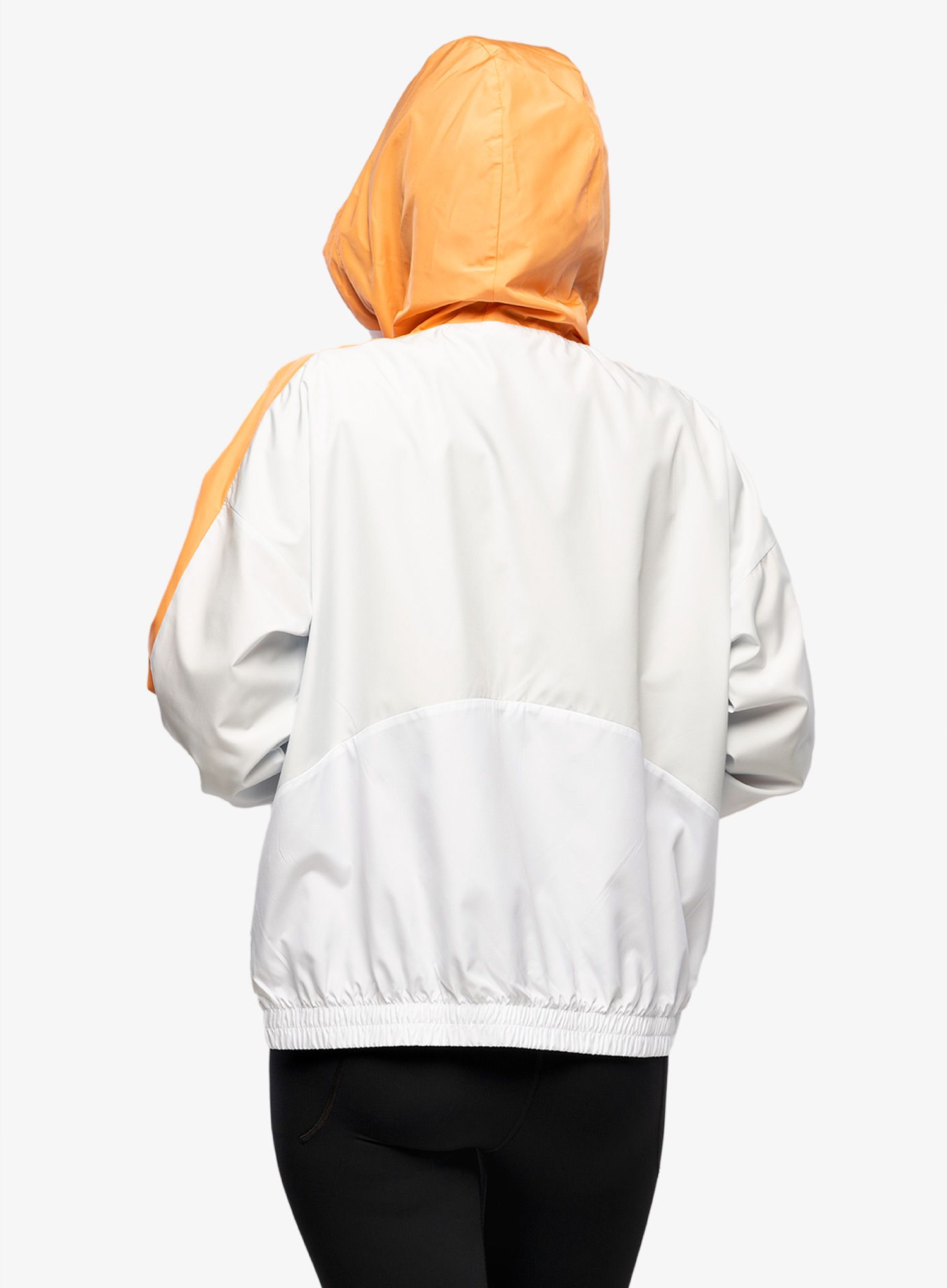 Ženska jakna Under Armour UA Rush Woven FZ Jacket - white/mellow orange