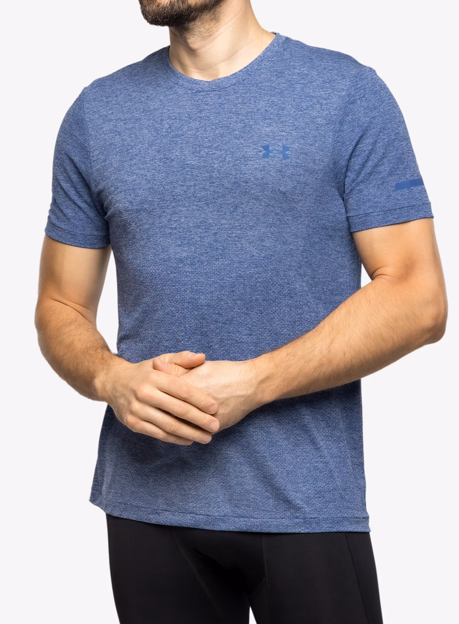 Majica za tek Under Armour Seamless Stride SS - blue mirage/reflective