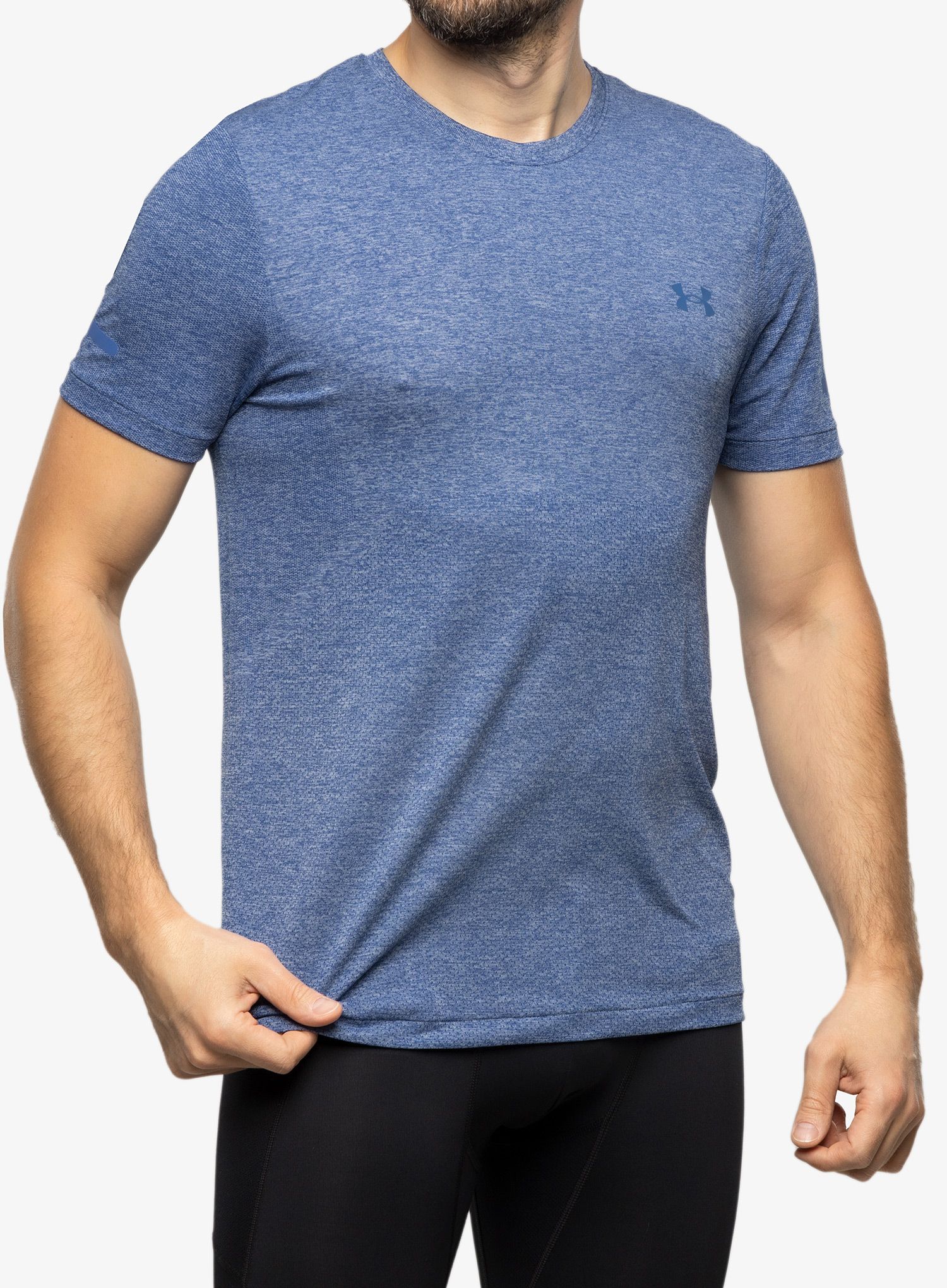 Majica za tek Under Armour Seamless Stride SS - blue mirage/reflective