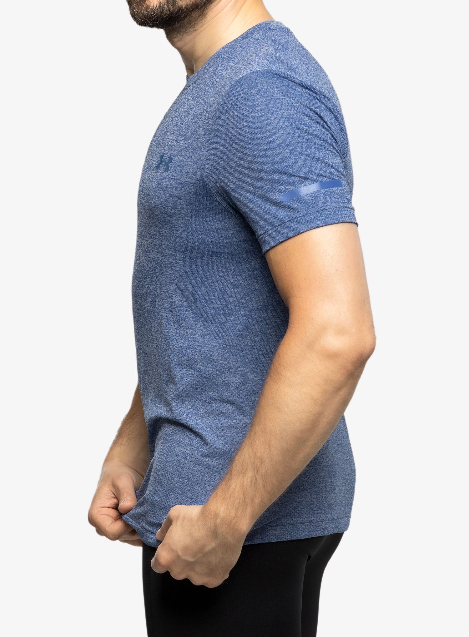 Majica za tek Under Armour Seamless Stride SS - blue mirage/reflective
