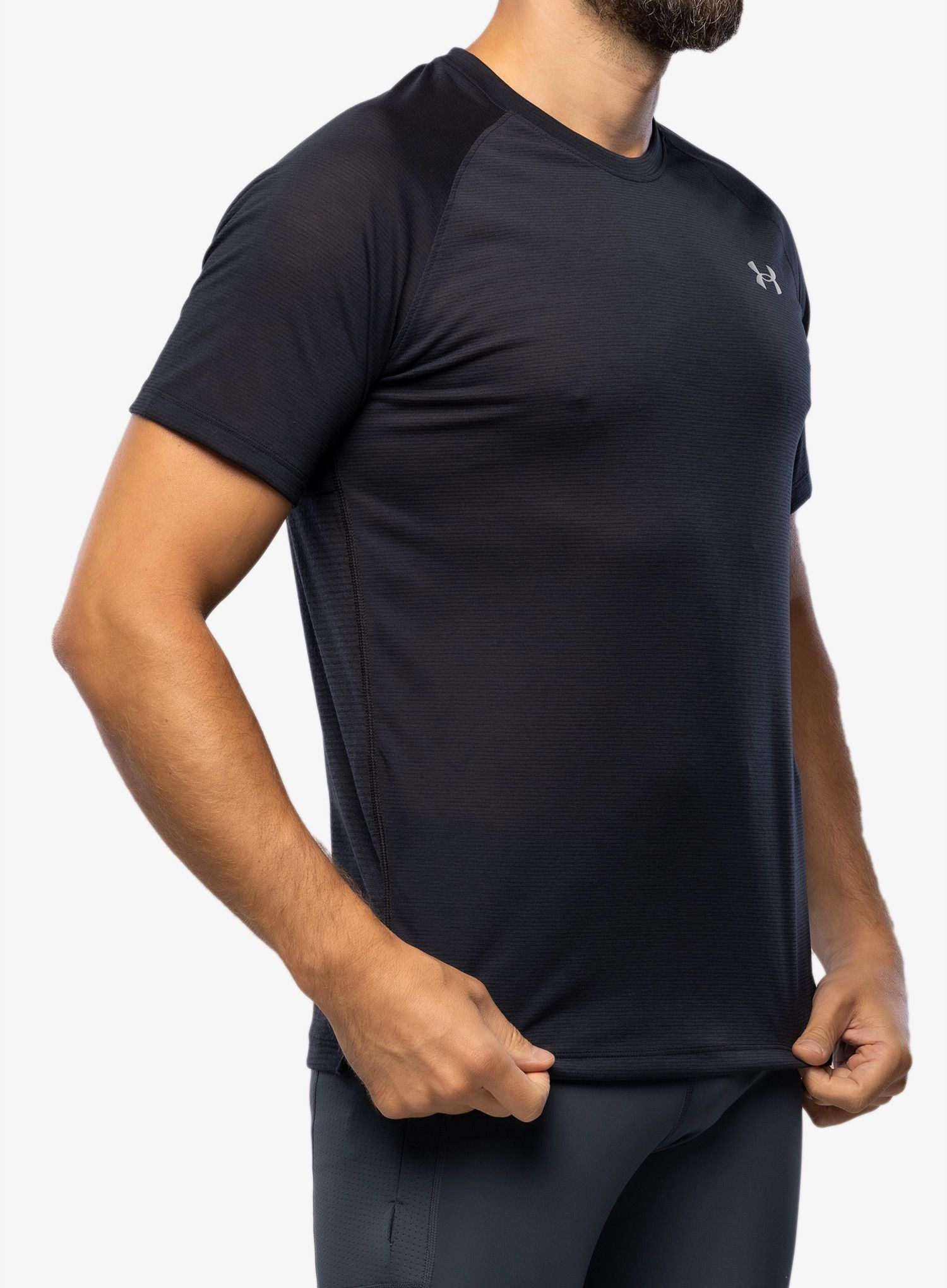 Majica za tek Under Armour Streaker Tee - black/reflective