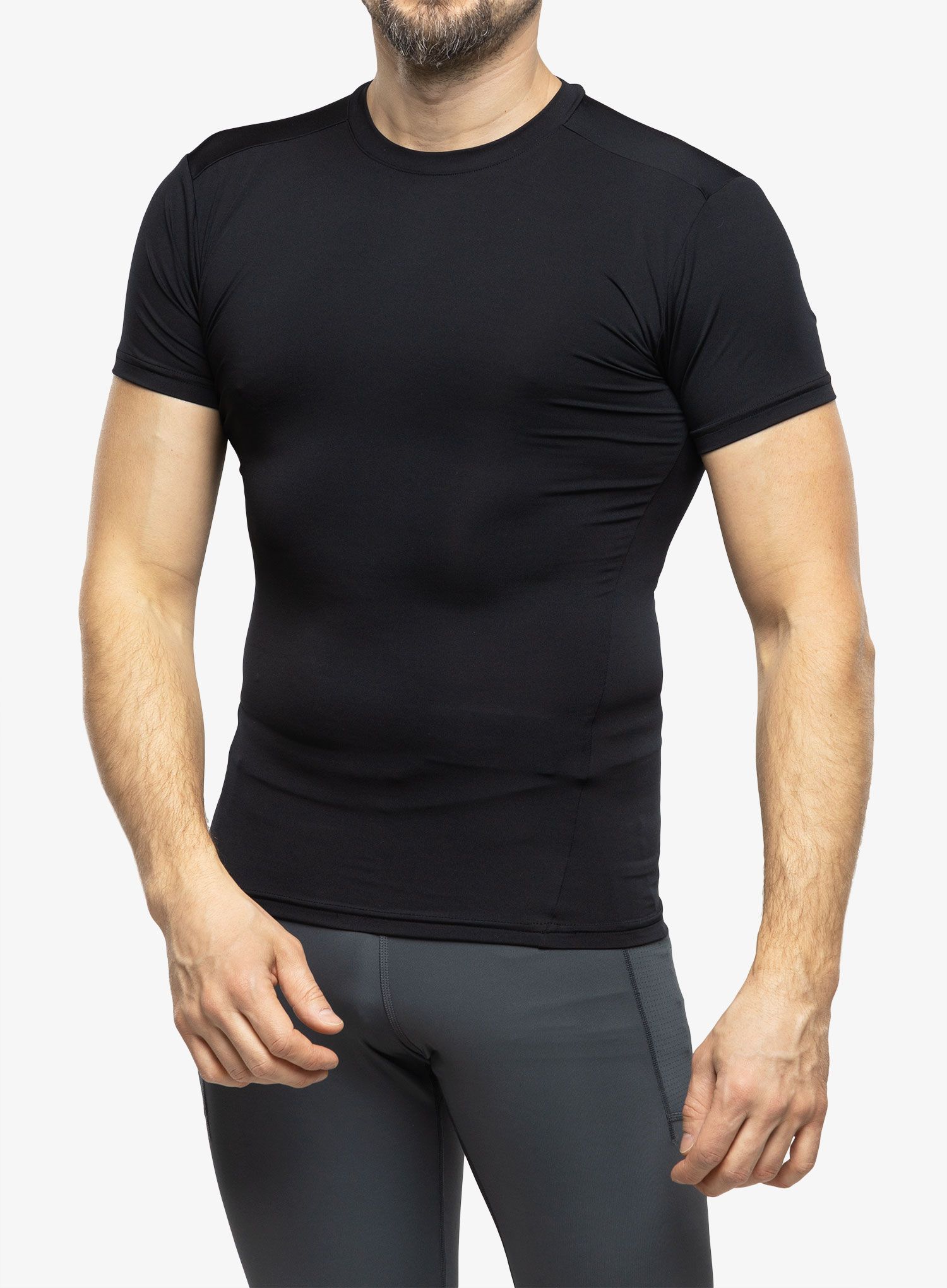 Taktična majica Under Armour Tactical HeatGear Compression Tee - black/clear