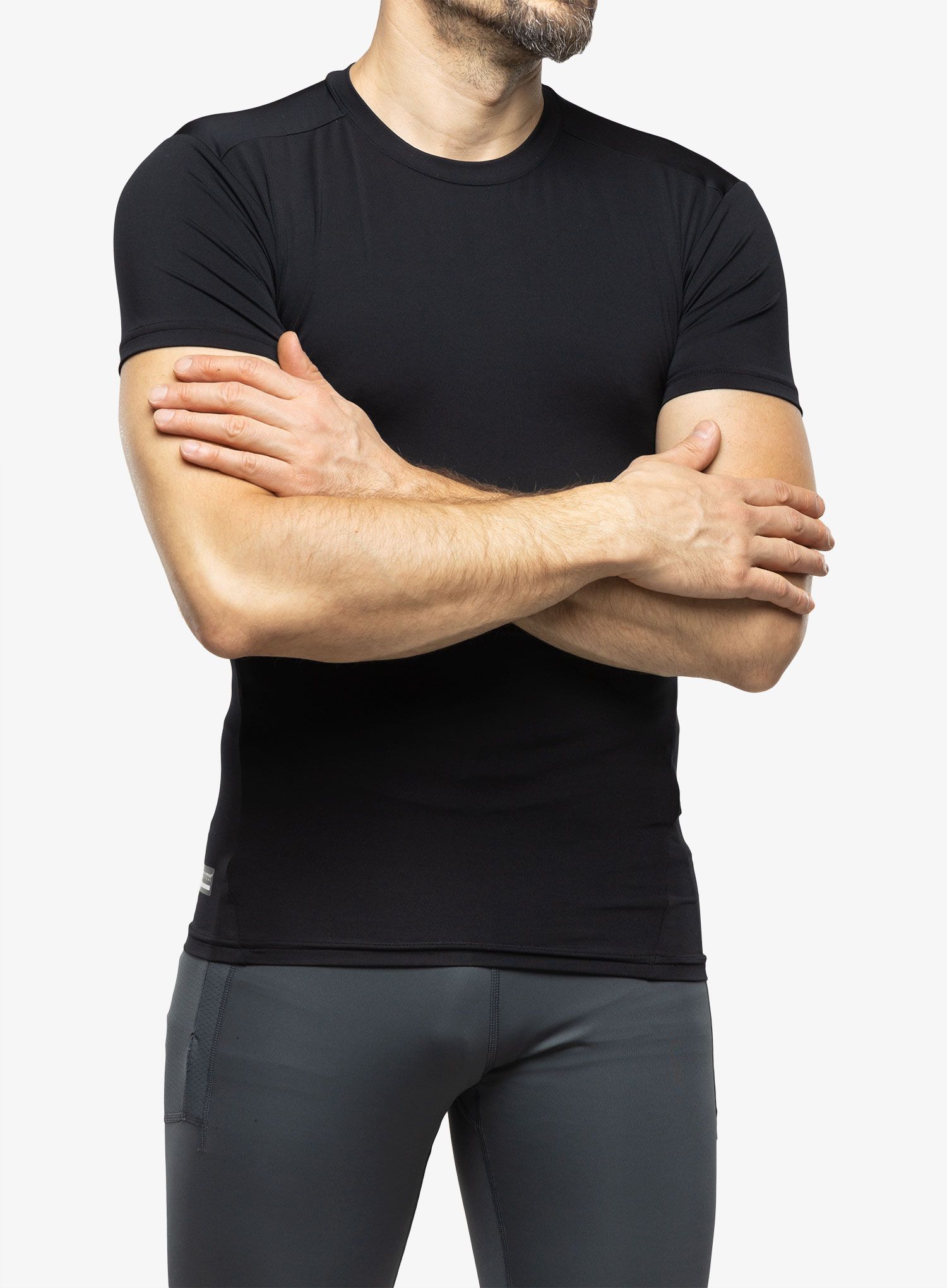 Taktična majica Under Armour Tactical HeatGear Compression Tee - black/clear