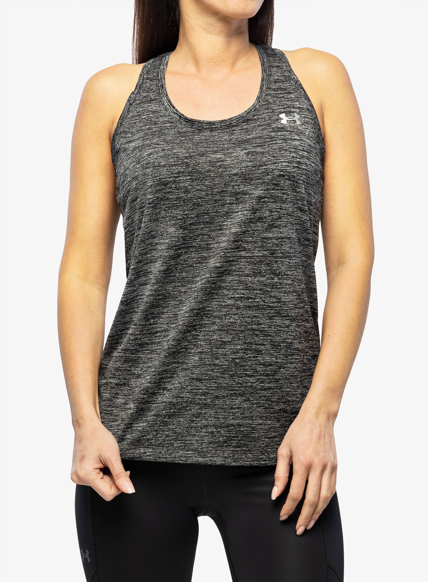 Ženski top Under Armour Tech Twist Tank - black/metallic silver