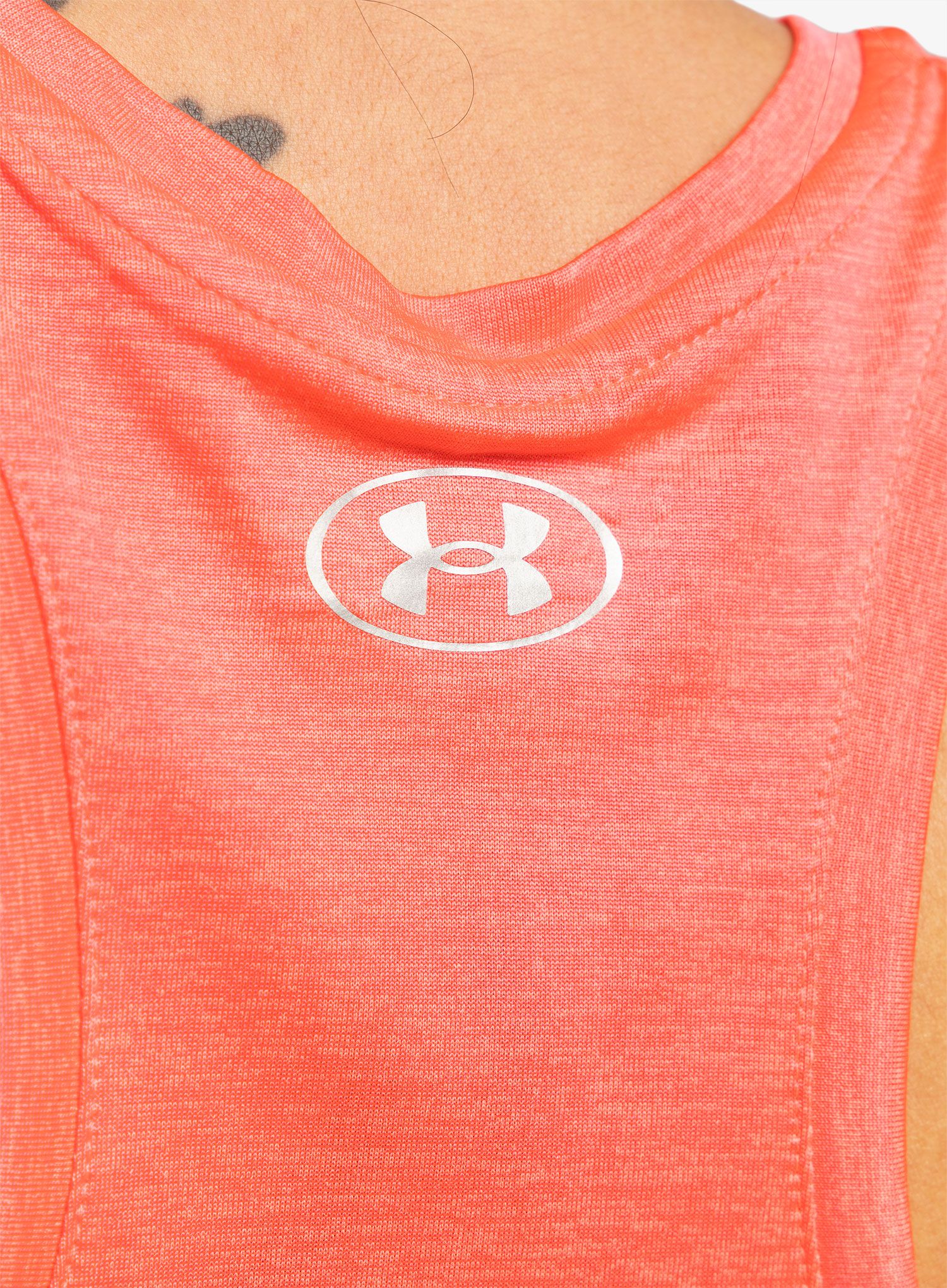 Ženski top Under Armour Tech Twist Tank - pink shock/white/metal. silver