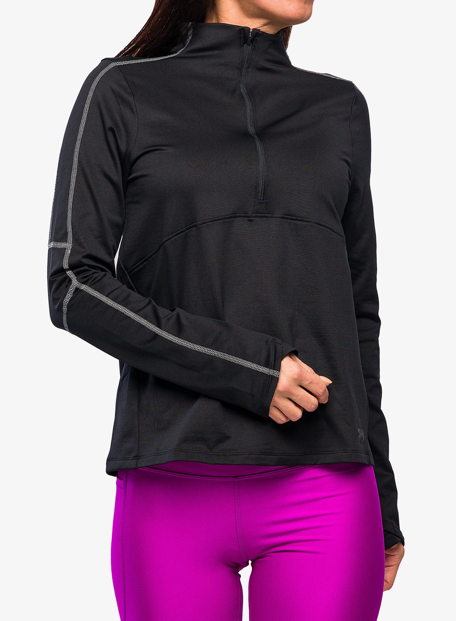 Ženska termo flis jopa Under Armour Train Cold Weather 1/2 Zip - black/jet gray