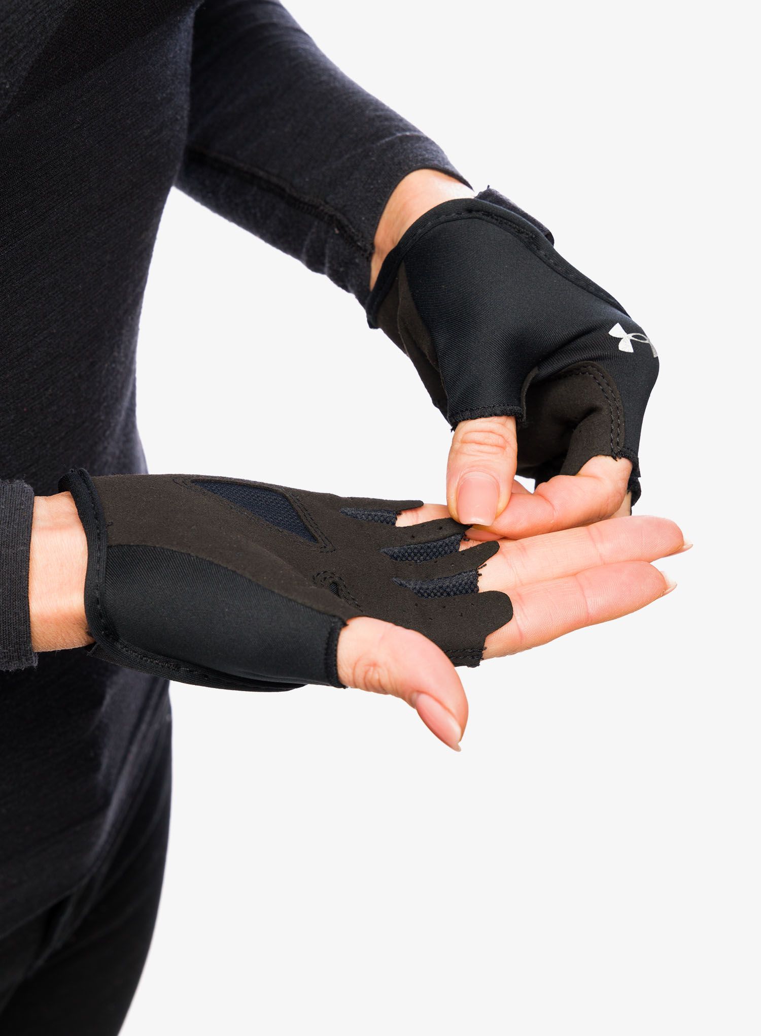 Ženske rokavice Under Armour Training Gloves - black/silver