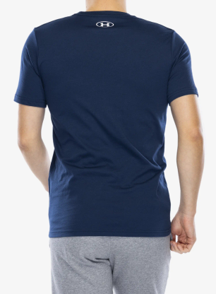 Majica s potiskom Under Armour UA Logo Short Sleeve - academy/white