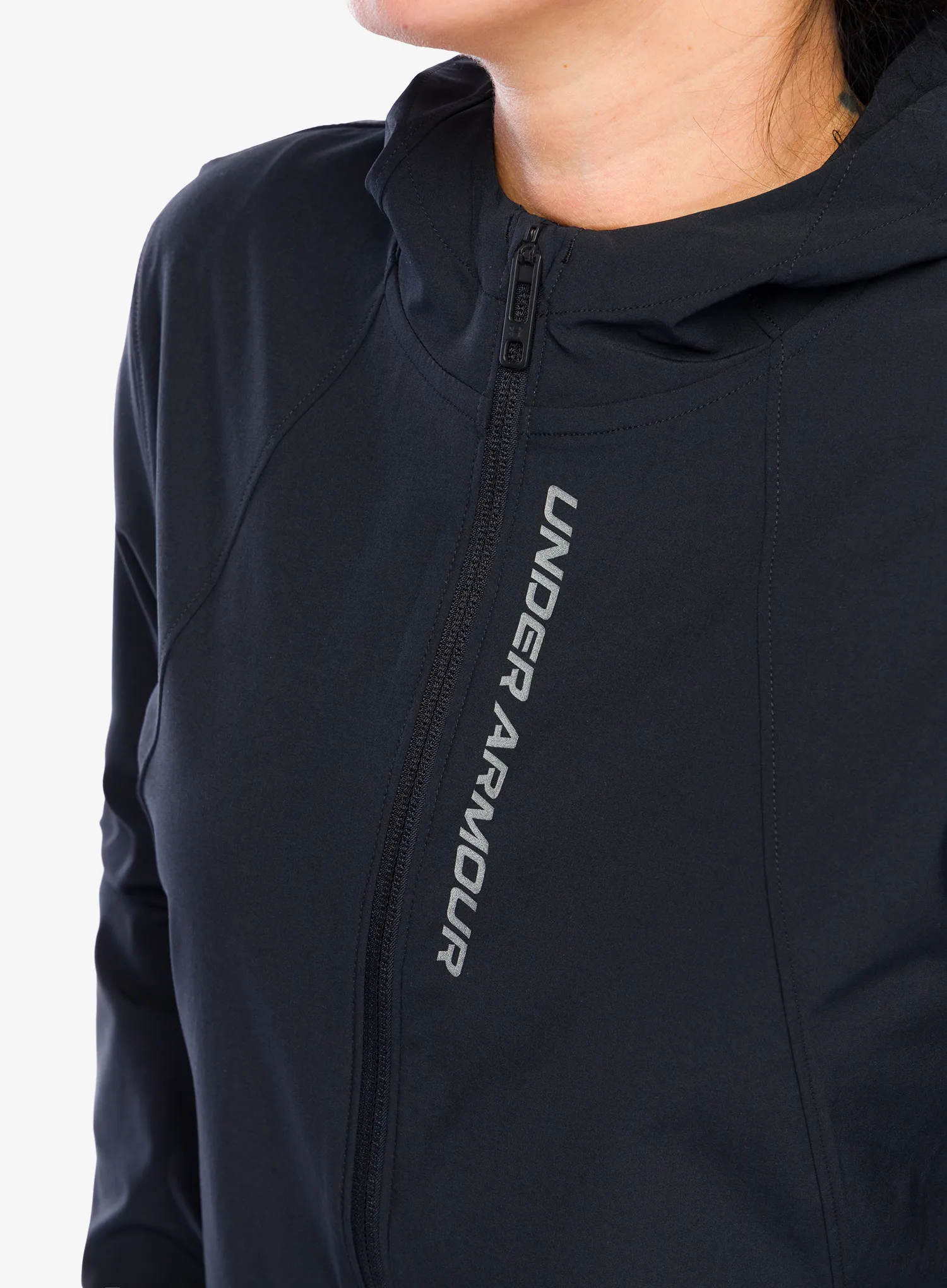 Ženska tekaška jakna Under Armour UA OutRun The Storm Jacket - black/reflective/reflective