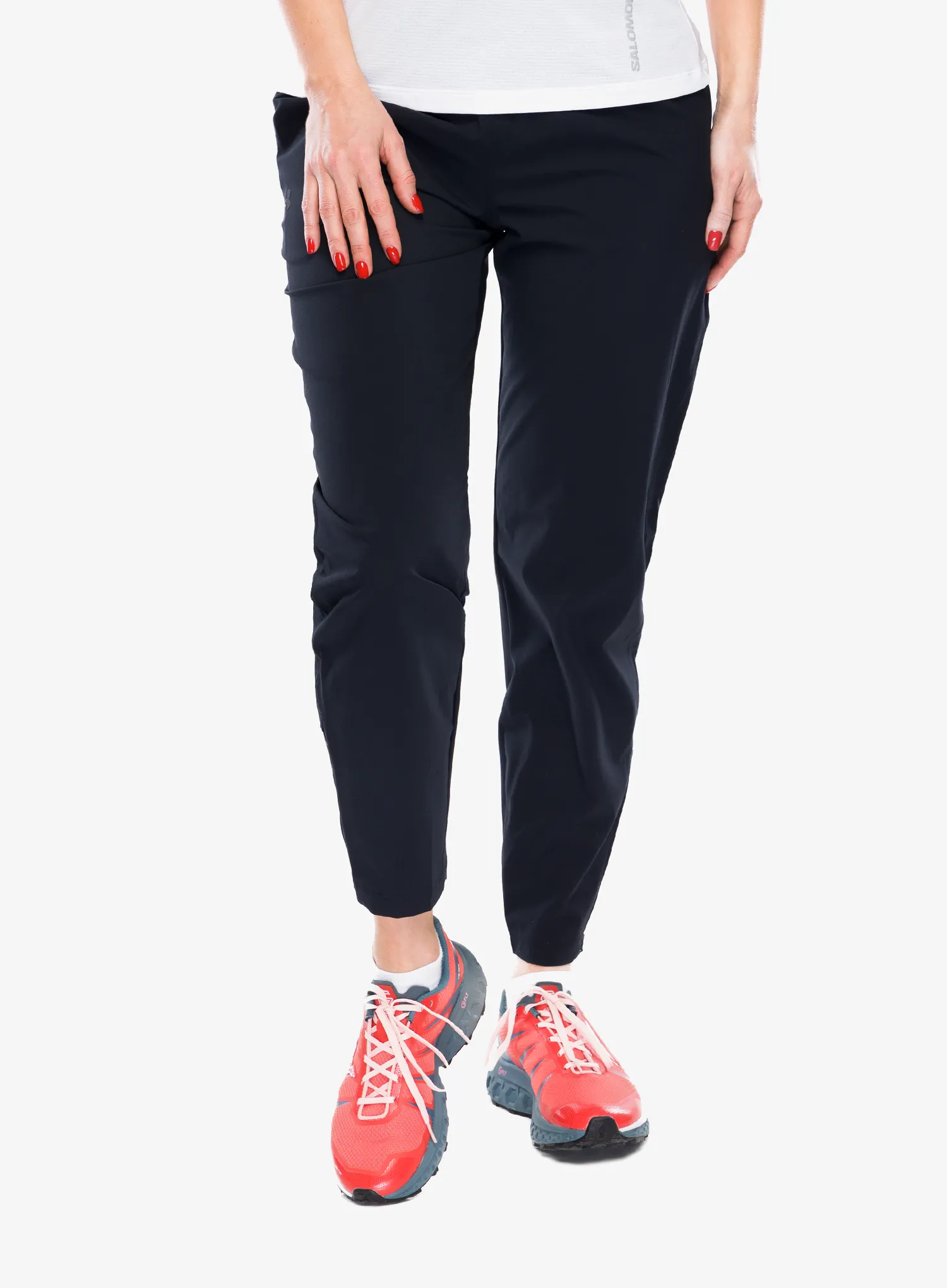 Ženske tekaške hlače Under Armour UA OutRun The Storm Pants - black/jet gray/reflective