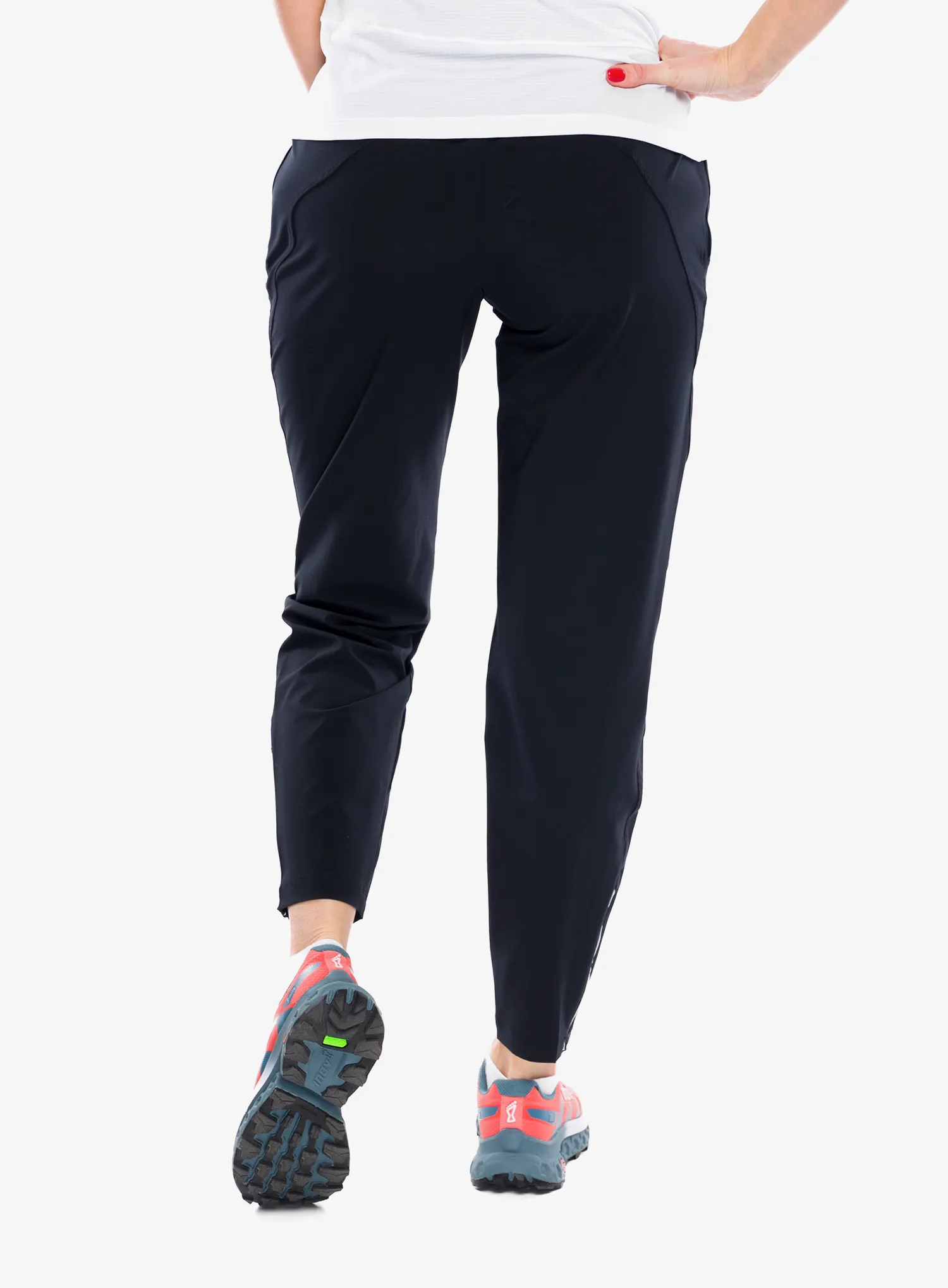 Ženske tekaške hlače Under Armour UA OutRun The Storm Pants - black/jet gray/reflective