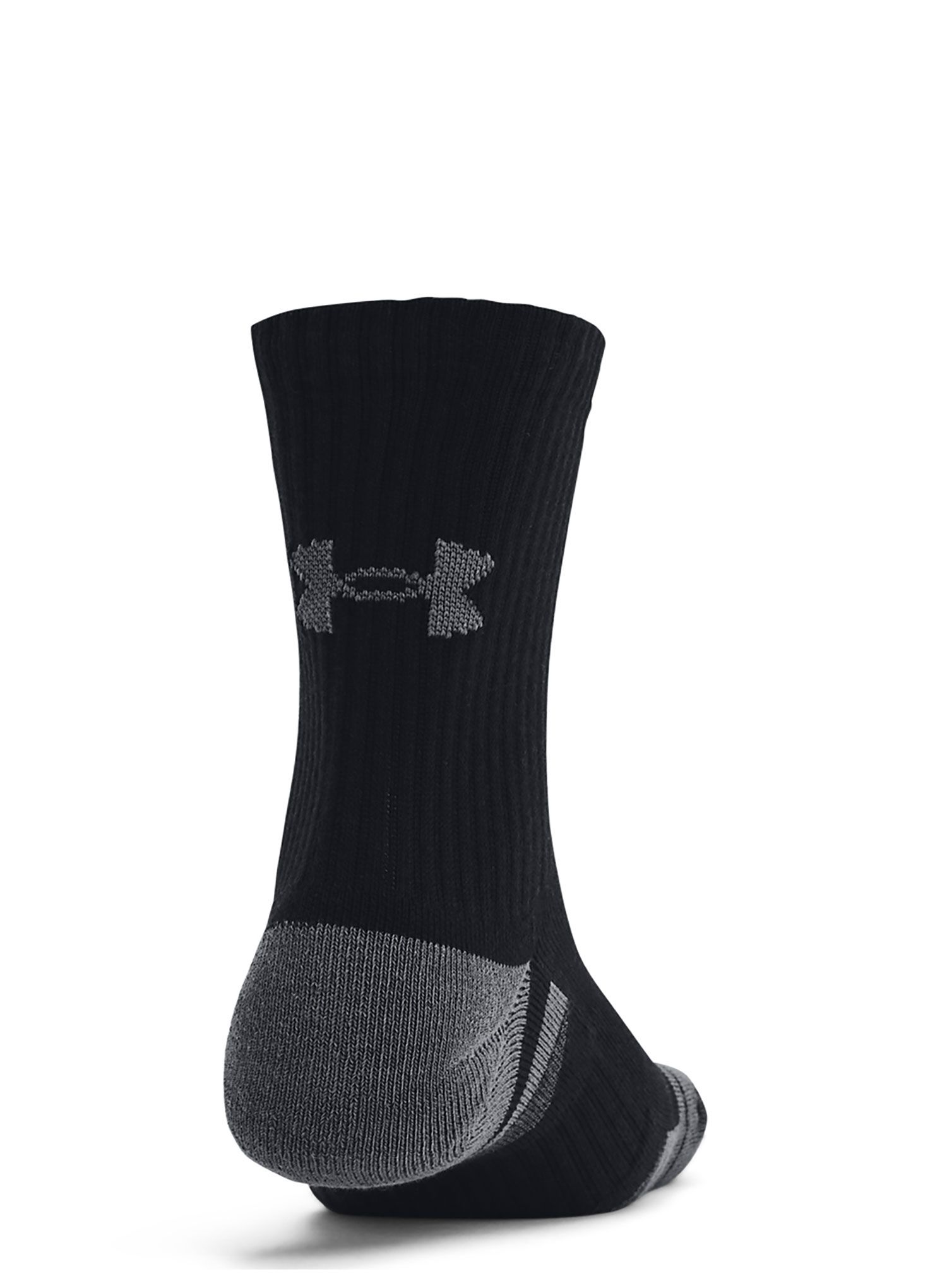 Nogavice Under Armour UA Performance Cotton 3 Pack Mid Crew - black/black/pitch gray