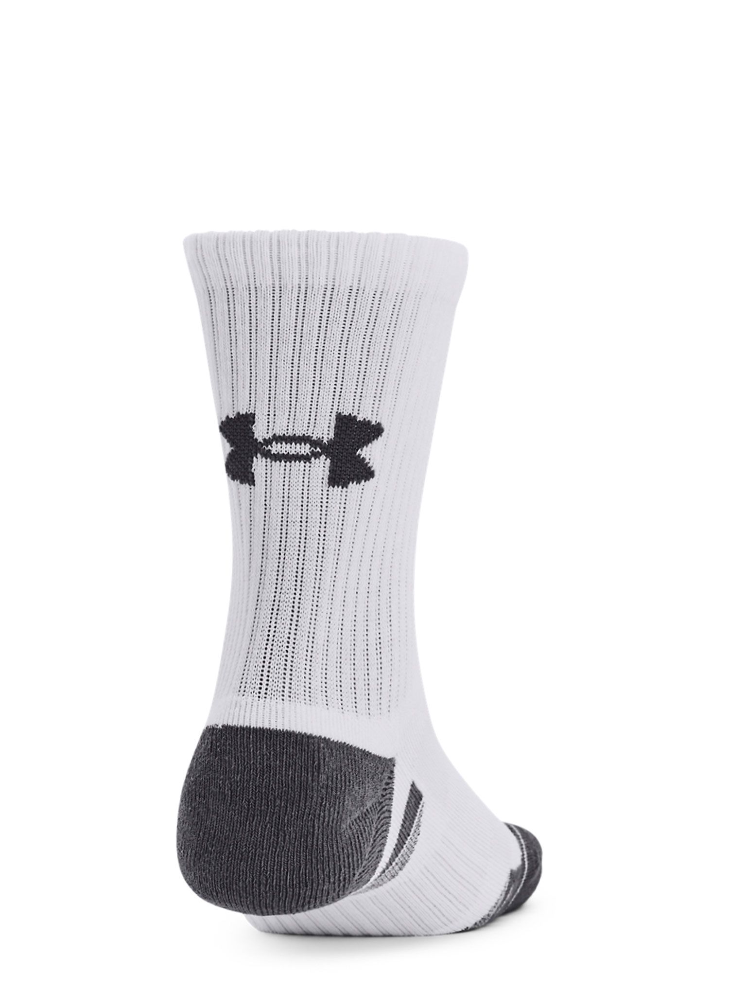 Nogavice Under Armour UA Performance Cotton 3 Pack Mid Crew - white/white/pitch gray