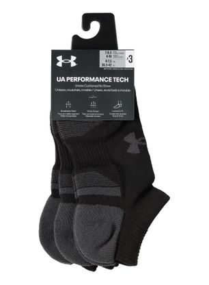 Nogavice Under Armour UA Performance Tech 3-Pack No Show - black/black/jet gray