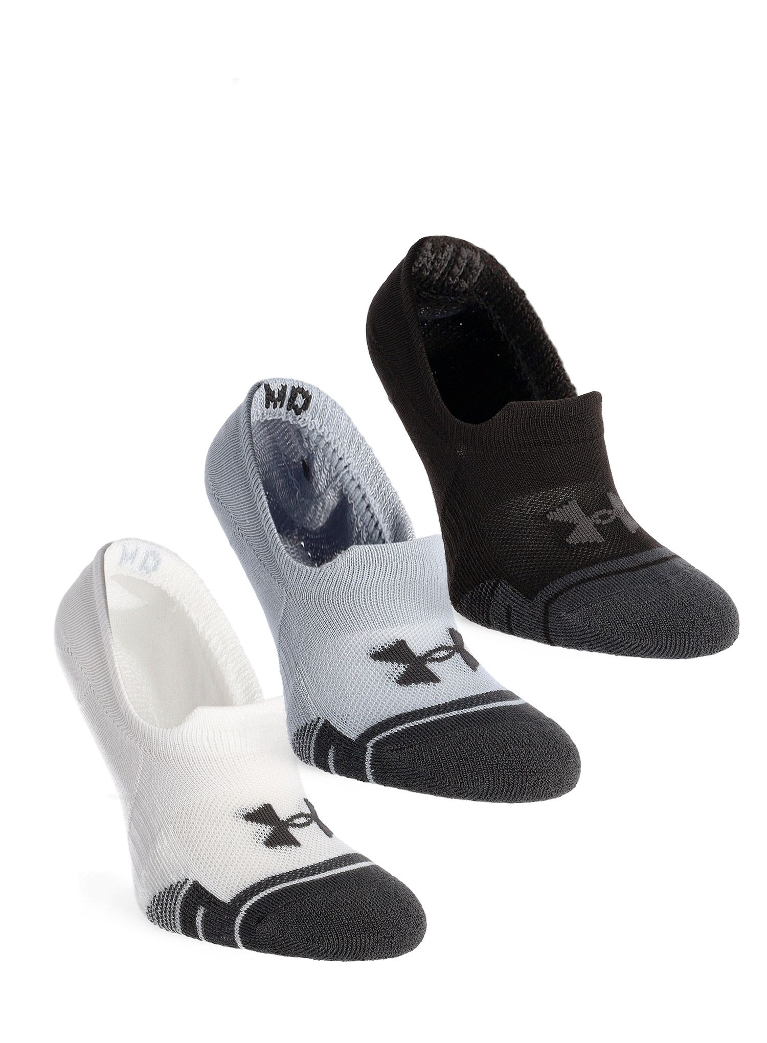 Nogavice Under Armour UA Performance Tech 3-Pack Ultra Low Tab - mod gray/white/jet gray