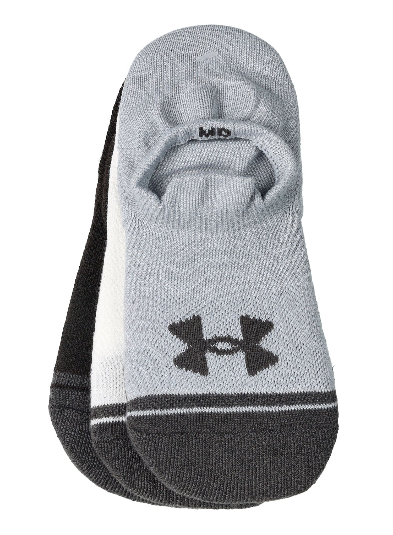 Nogavice Under Armour UA Performance Tech 3-Pack Ultra Low Tab - mod gray/white/jet gray