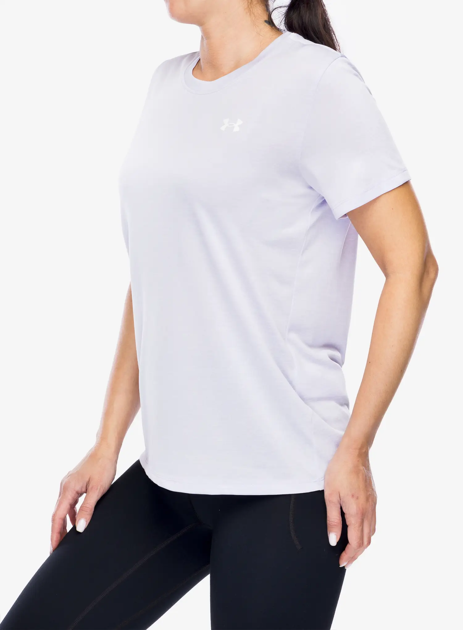 Ženska športna majica Under Armour UA Tech Twist SS - salt purple/white