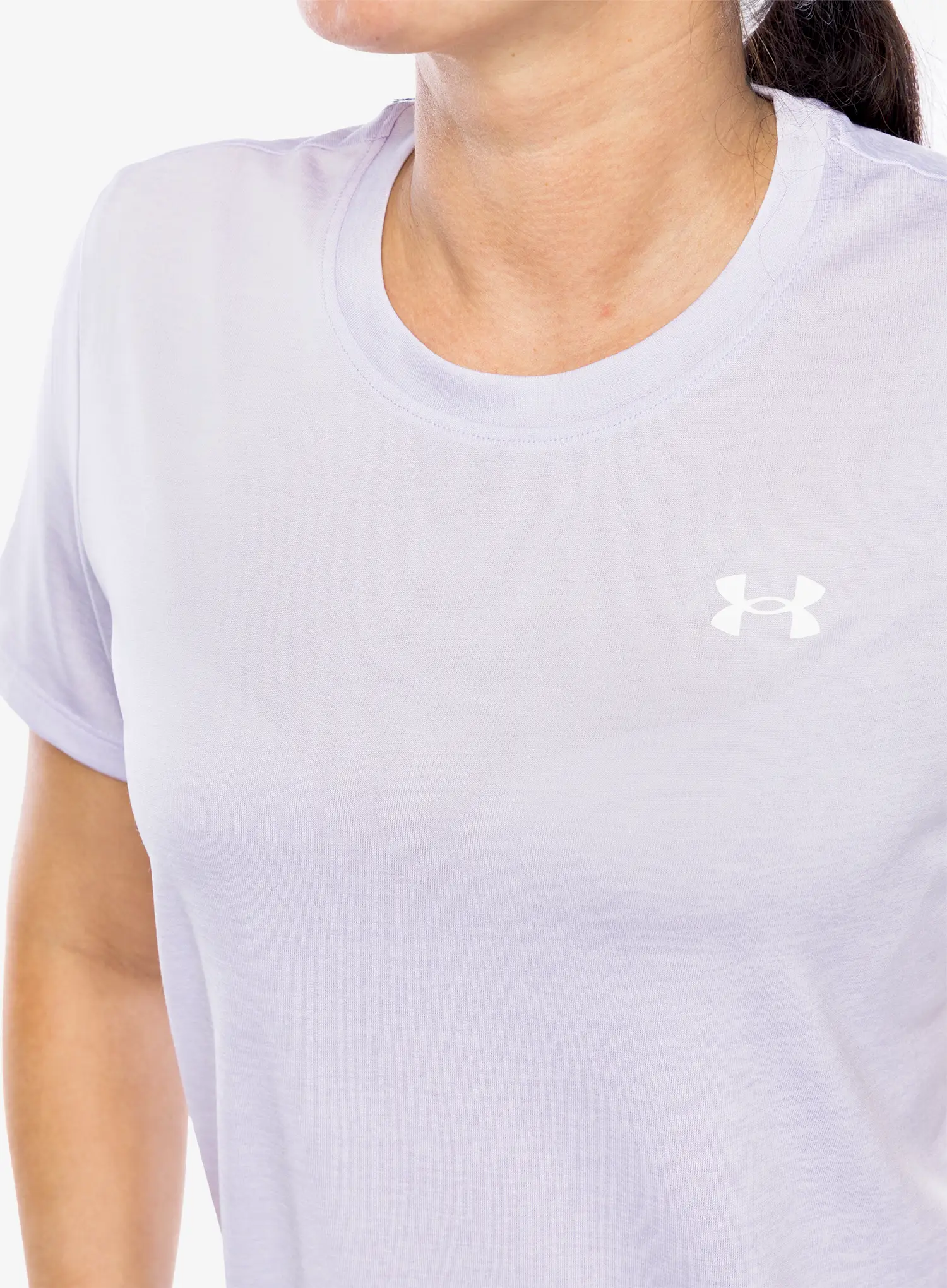 Ženska športna majica Under Armour UA Tech Twist SS - salt purple/white
