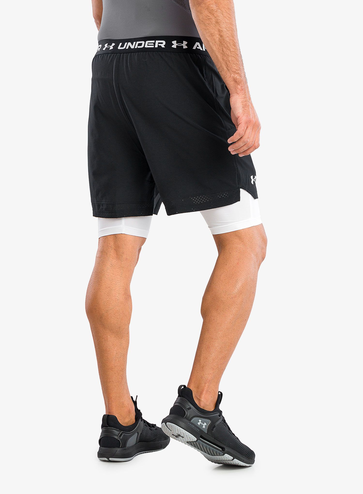 Kratke hlače Under Armour UA Vanish Woven 2in1 Sts - black/white