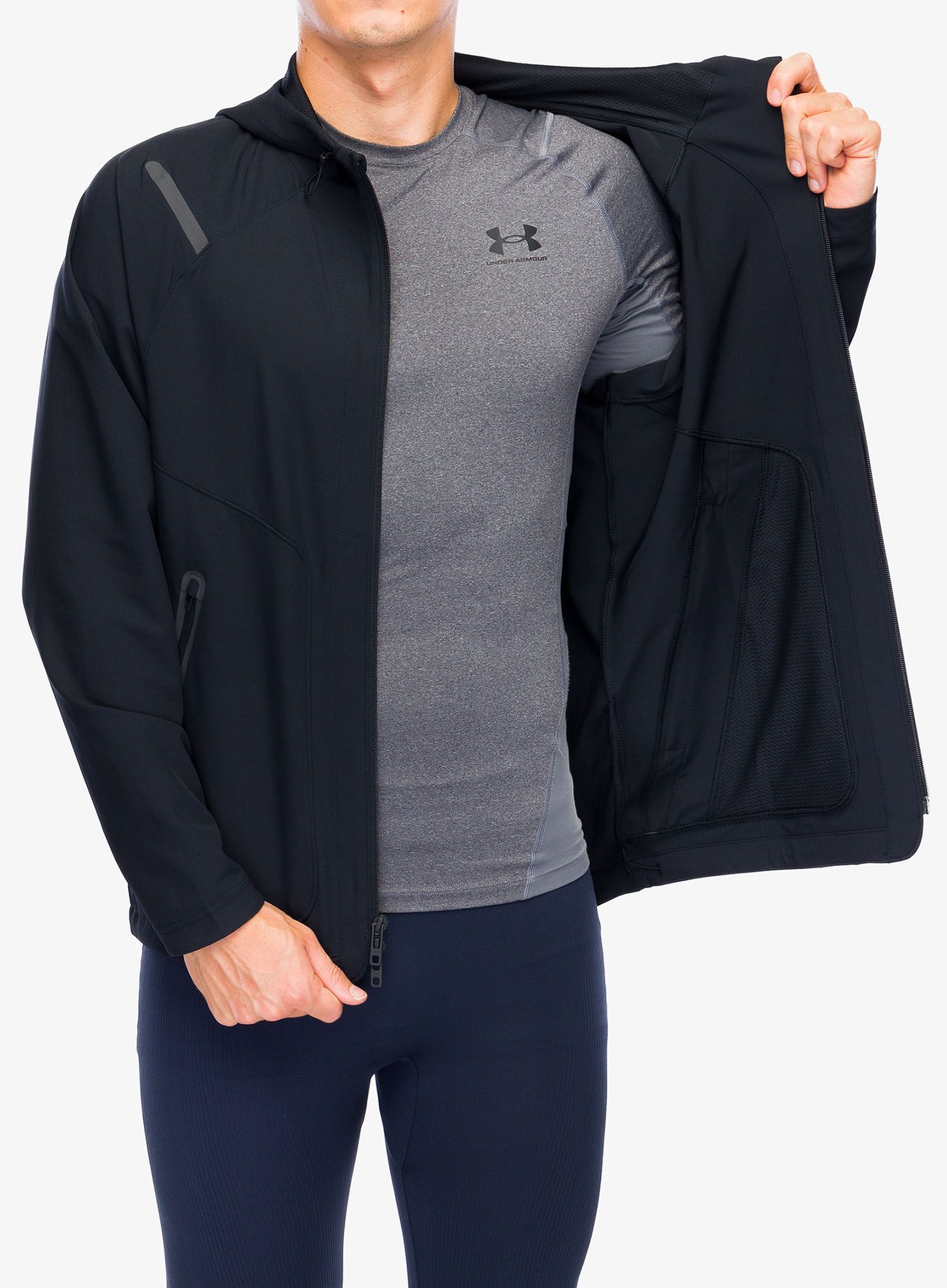 Jakna Under Armour Unstoppable Left Chest Jacket - black/black