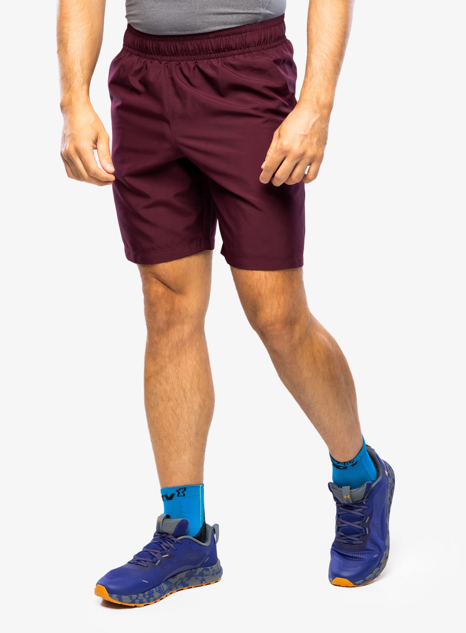 Moške kratke hlače Under Armour Woven Graphic Shorts - dark maroon/beta