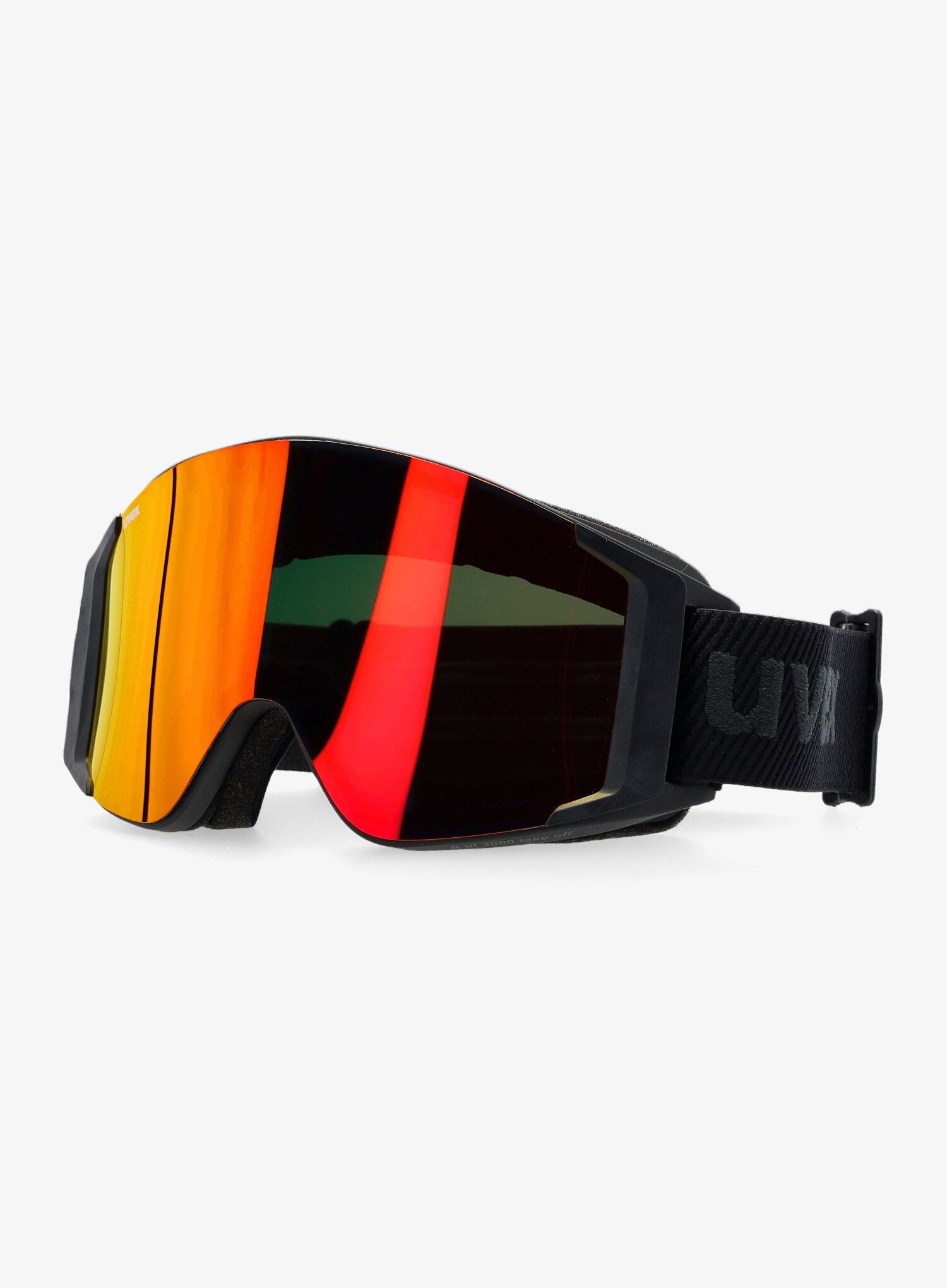 Smučarska očala Uvex G.GL 3000 Top - black matt dl/FM red po/clear