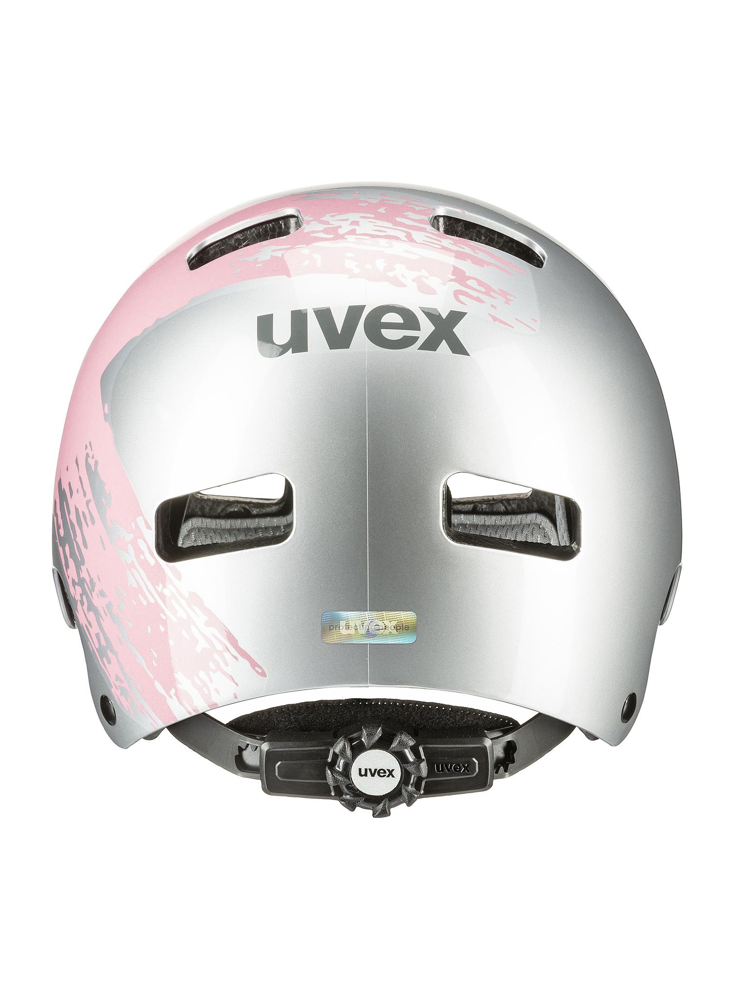 Kolesarska čelada za otroke Uvex Kid 3 - silver/rose
