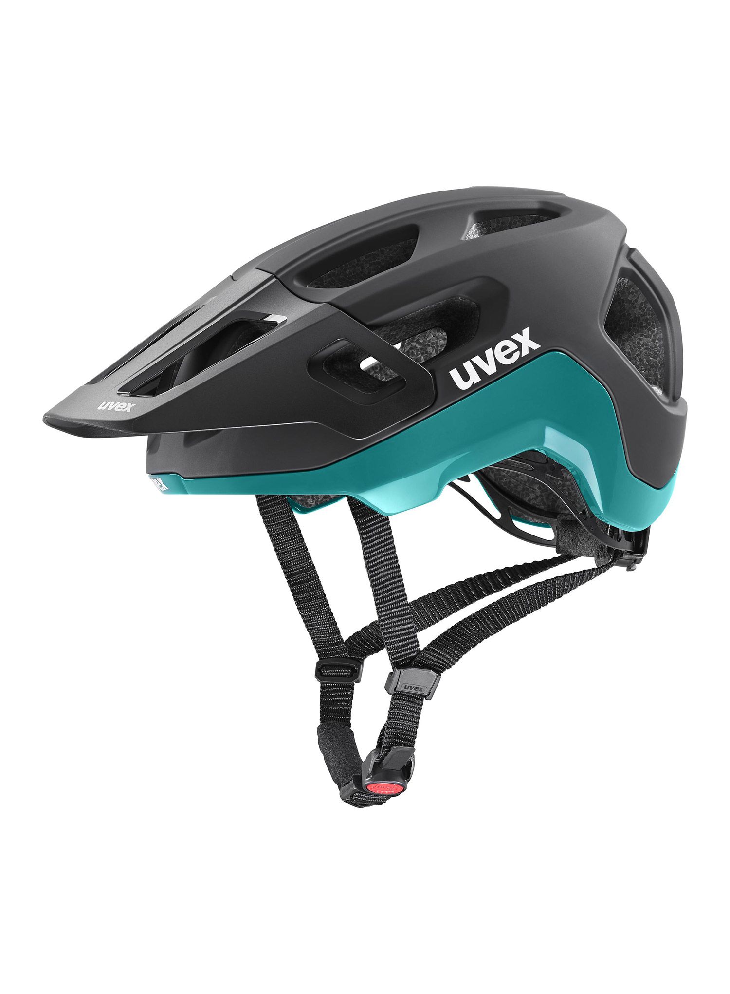 Čelada MTB Uvex React - black/teal matt