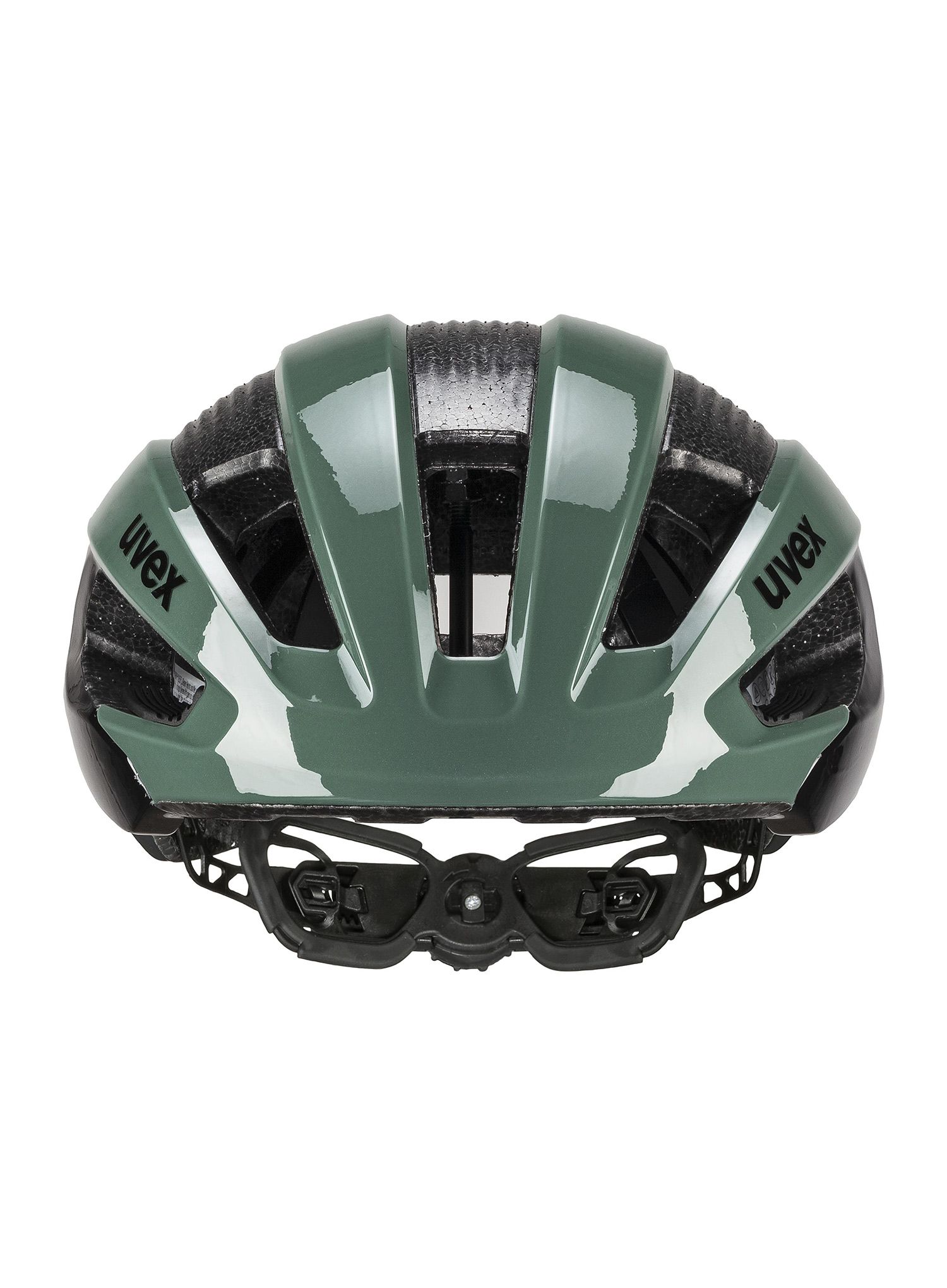 Cestna kolesarska čelada Uvex Rise - moss green/black