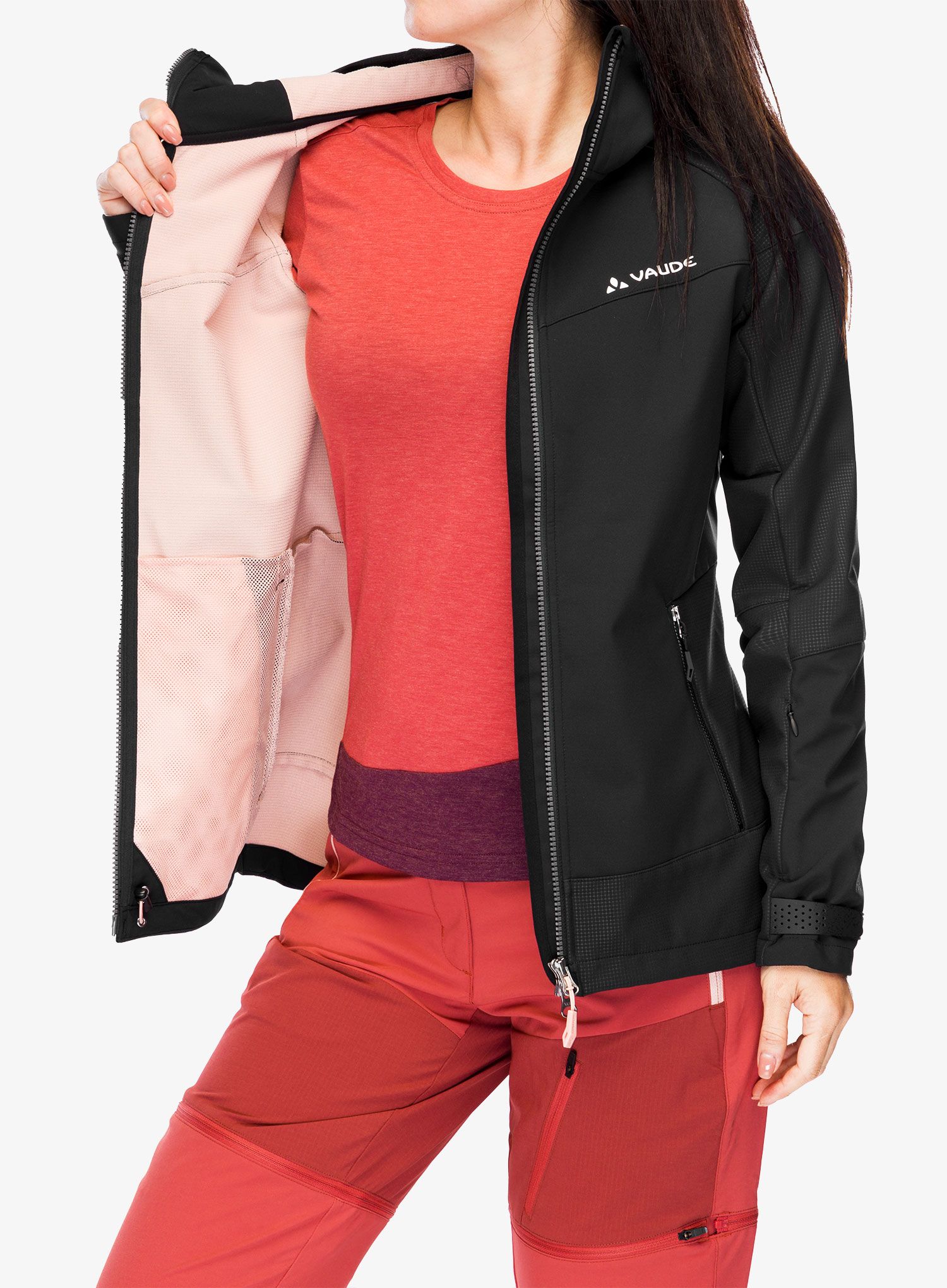 Ženska jakna Vaude All Year Elope Softshell Jacket - black