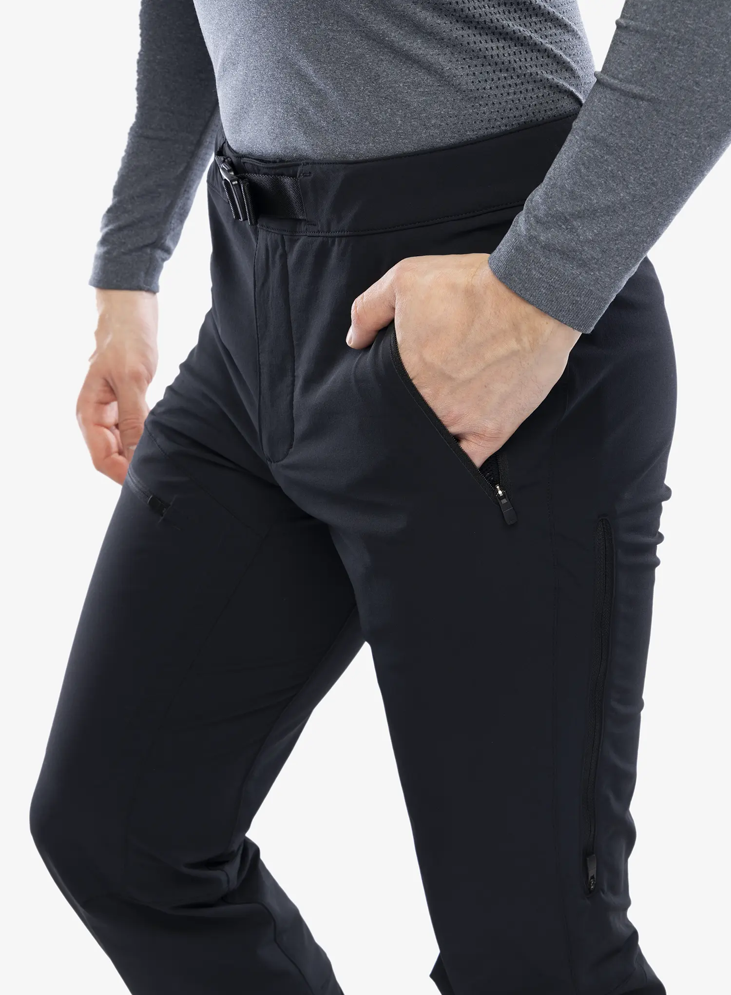 Softshell hlače Vaude Badile Pants II - black uni