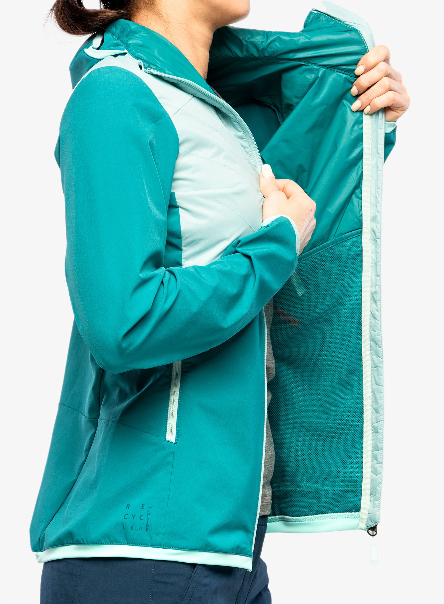 Ženska hibridna jakna Vaude Brenva Jacket - glacier