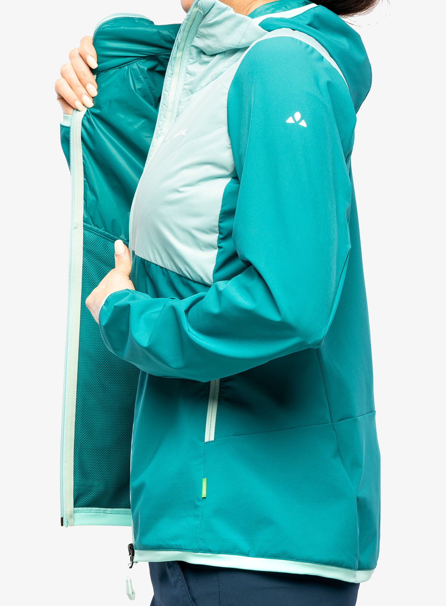 Ženska hibridna jakna Vaude Brenva Jacket - glacier
