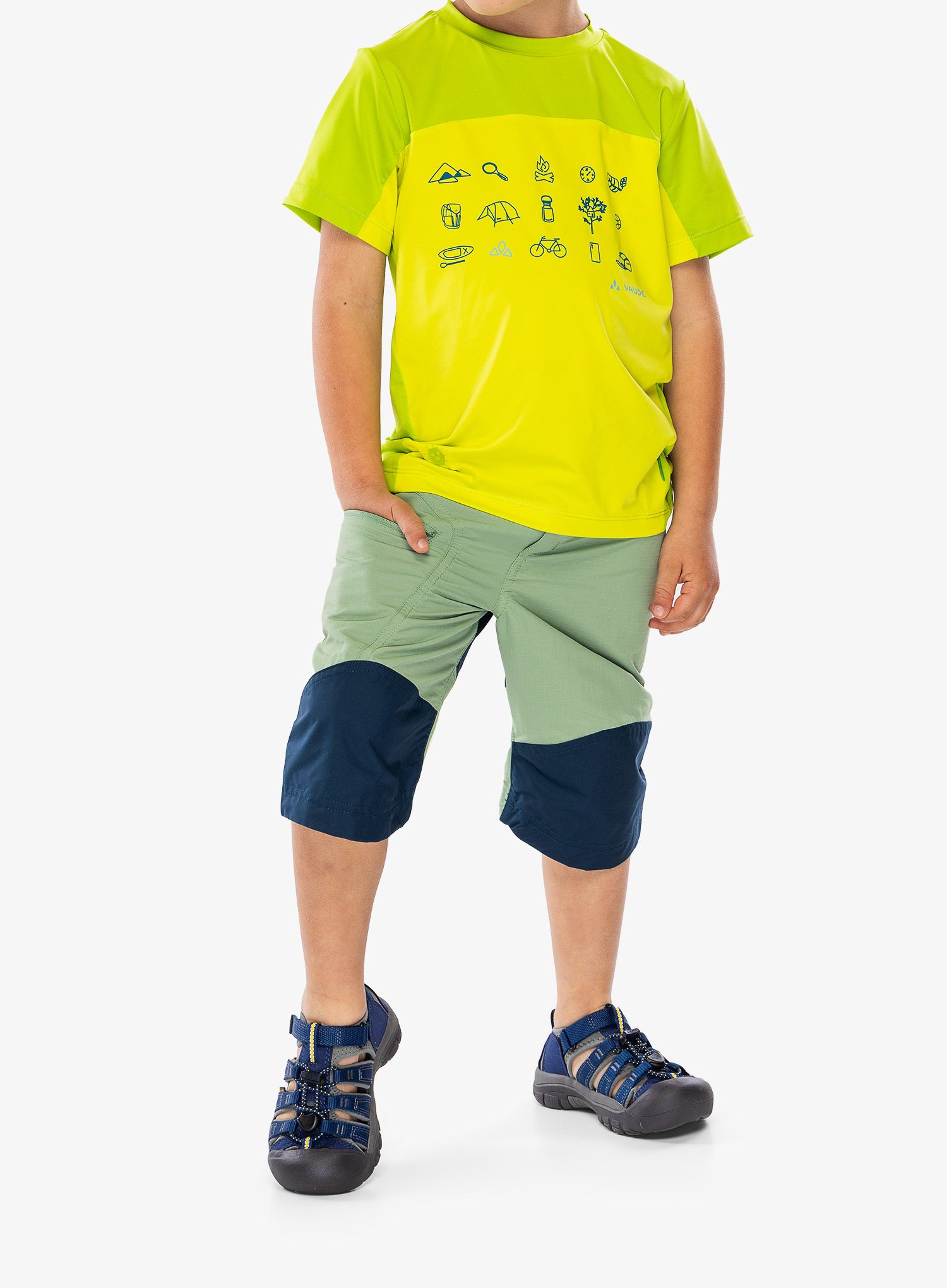 Kratke hlače za otroke Vaude Caprea Antimos Shorts - willow green
