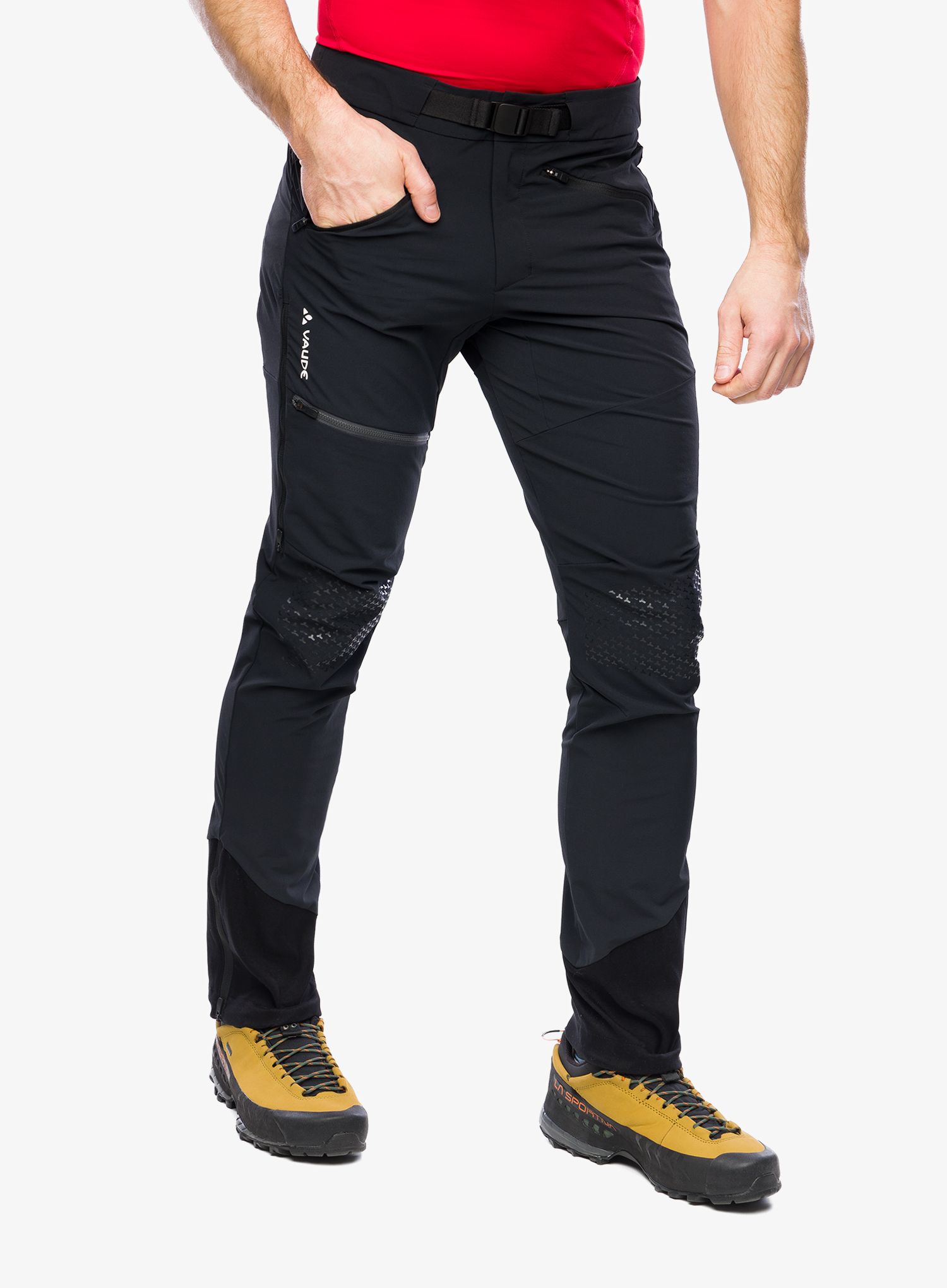 Softshell hlače Vaude Croz Pants II - black