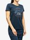 Ženska bombažna majica Vaude Cyclist T-Shirt V - dark sea uni