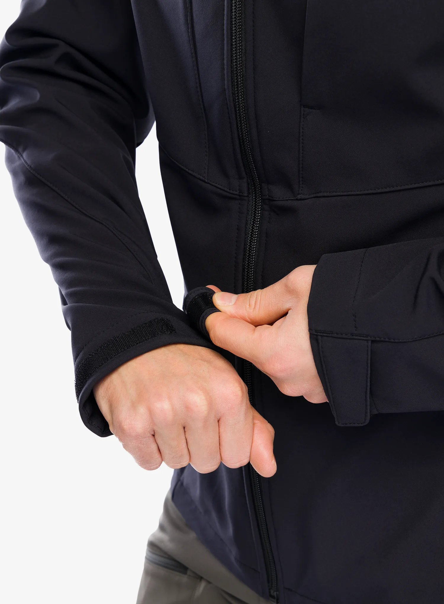 Softshell jakna Vaude Cyclone Hooded Jacket - black